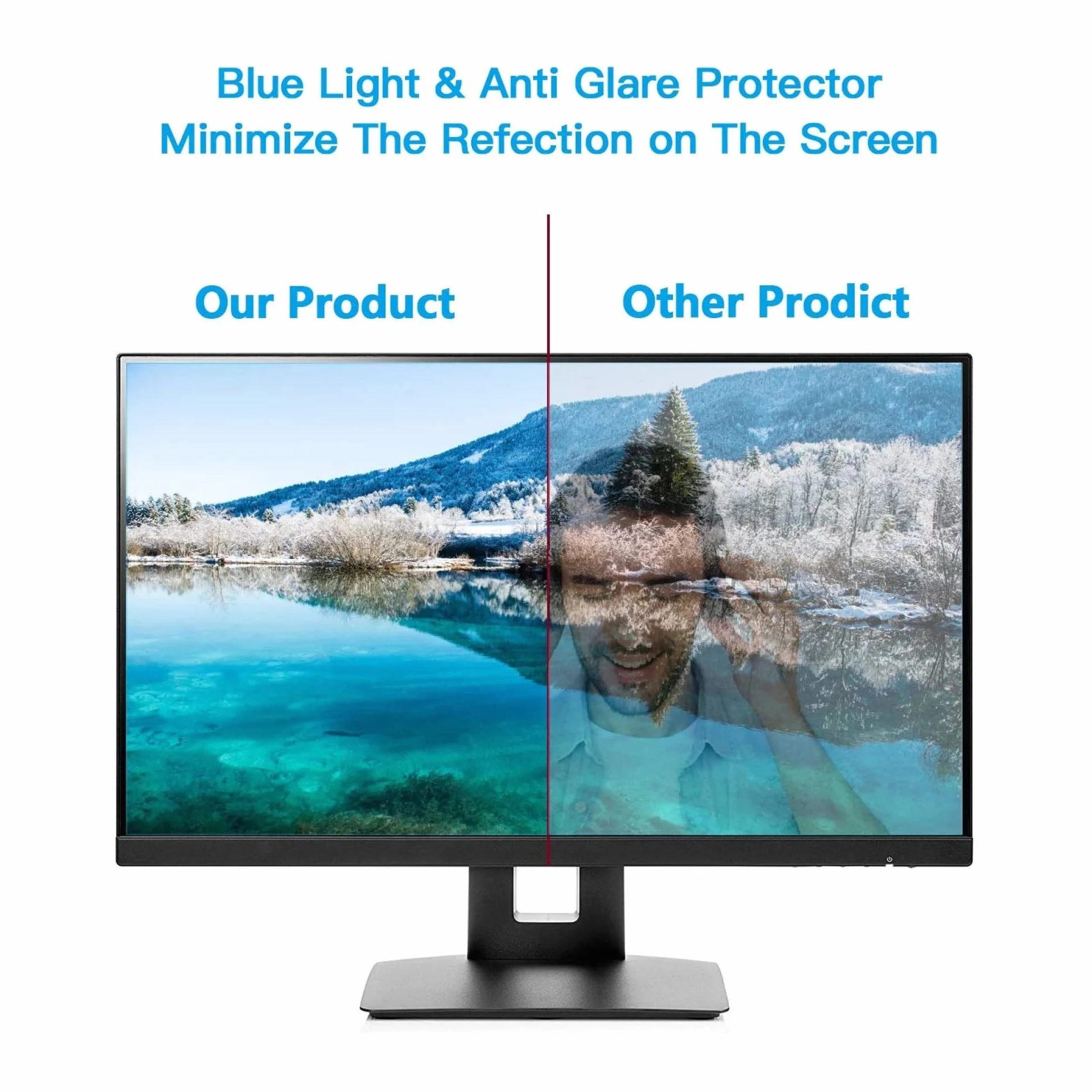 Folia ochronna do ekranu telewizora, Od ochraniaczy ekranu przeciwodblaskowych, folii filtrującej przeciw niebieskiemu światłu, ochronnej na ekran monitora do Smart TV 4K LED(60in 1338x756mm)