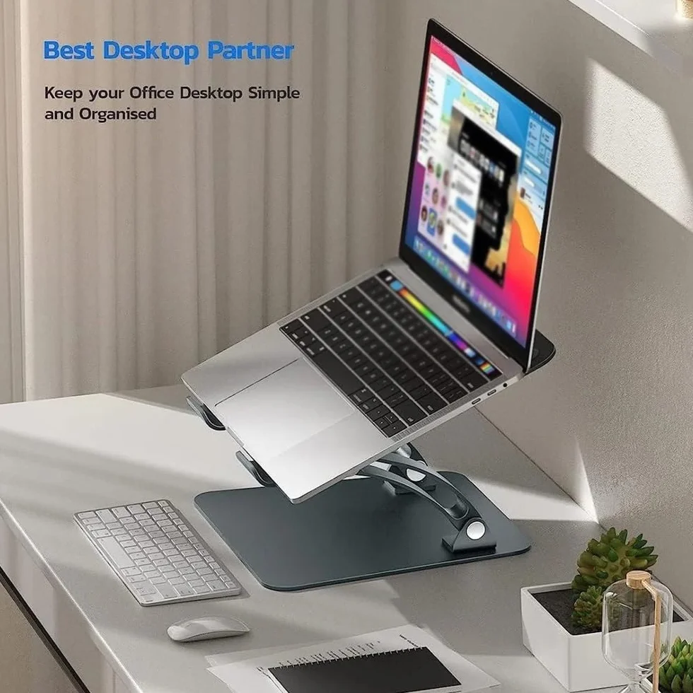 Składany uchwyt na laptopa na biurko, ergonomiczny stojak chłodzący notebooka stojak na laptopa