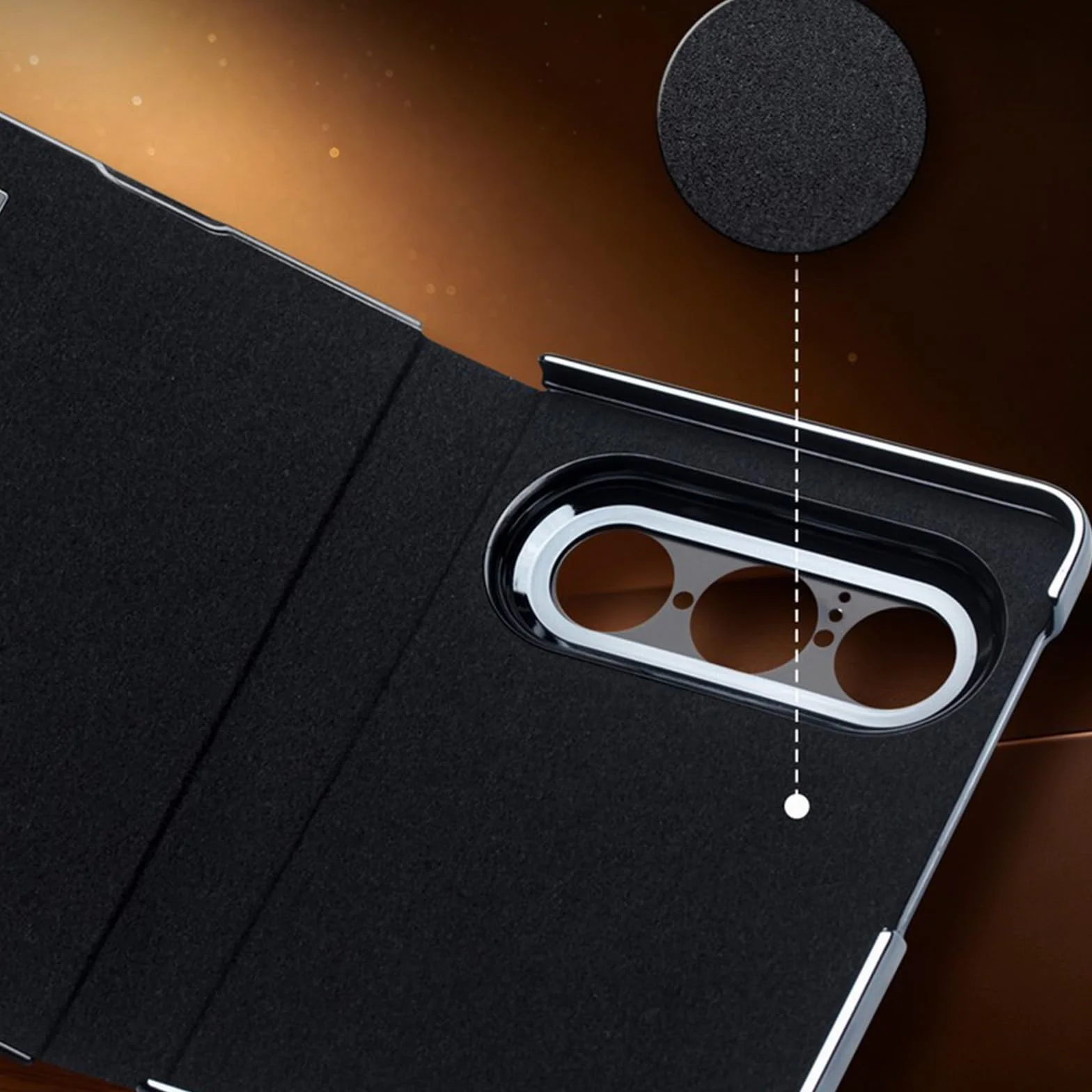 Etui z prawdziwej skóry do Huawei Pura X Max, widoczne okienko, szlufka na rękę, niewidoczny stojak, etui na telefon komórkowy, zapięcie na magnes, etui z klapką na całe ciało, czarne, Pura X