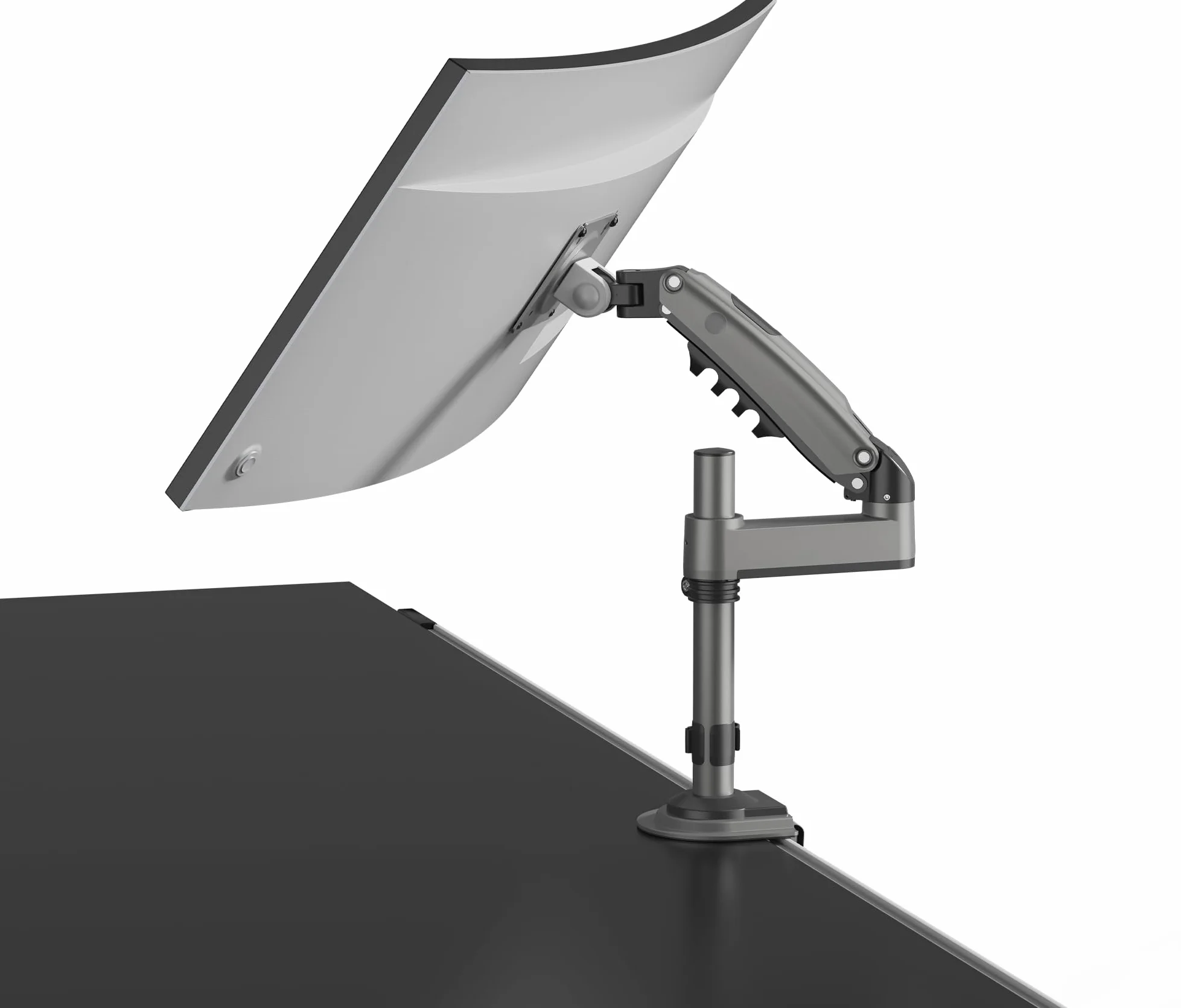 Solidny obrotowy uchwyt biurkowy na sprężynie gazowej do monitorów LCD LED 17-30 cali, VESA max. 100 x 100 mm, udźwig do 9 kg