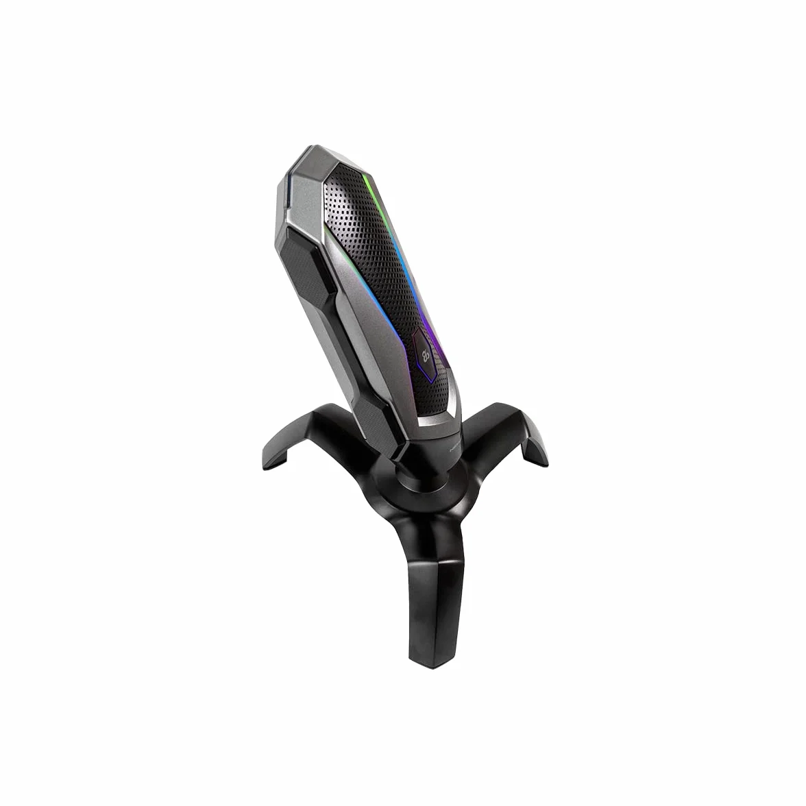 Newskill Agni Profesjonalny mikrofon RGB z odbiorem dźwięku kardioidalnego i mobilnością 360 stopni - kolor czarny