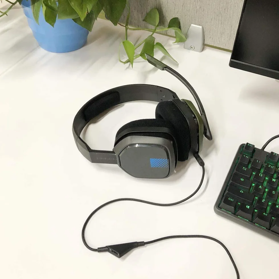 [3 metry] zamiennik kabla do Astro A10 A40 Inline regulacja głośności, przewód audio do gier kompatybilny z zestawami słuchawkowymi Astro A10 A40 (3 metry, funkcja regulacji głośności)