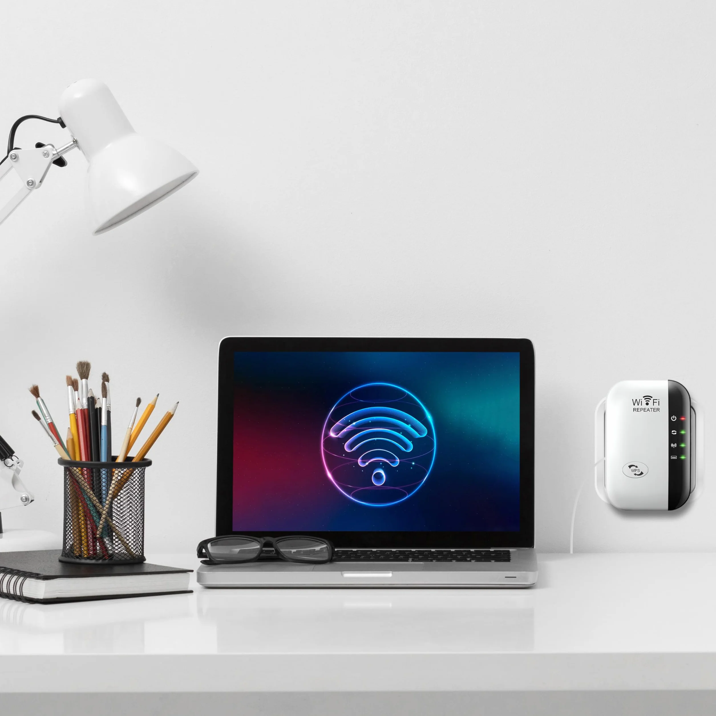 Retoo Repeater WiFi 2.4 GHz 300 Mbit/s wzmacniacz Wi-Fi z portem Ethernet WPS Access Point
