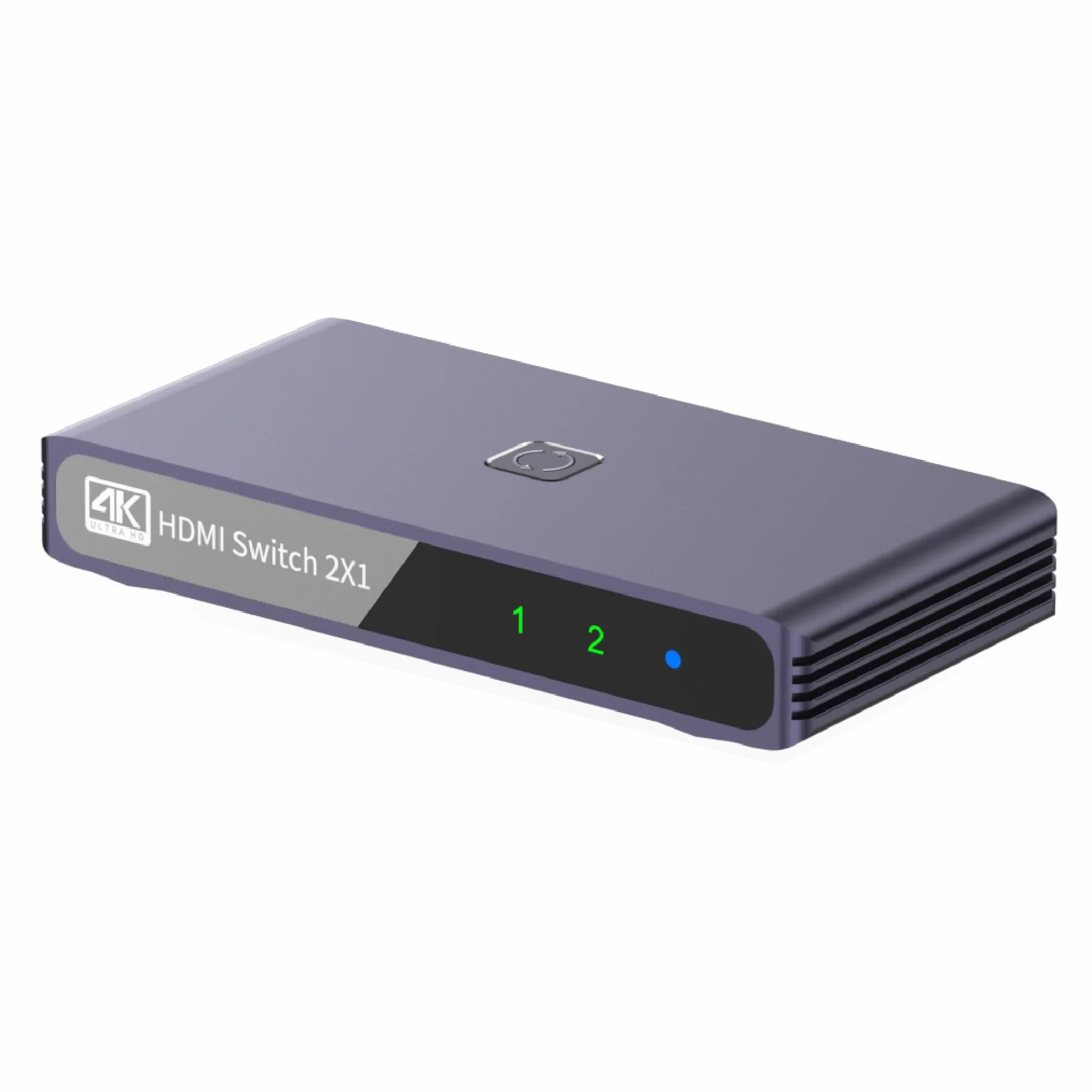 MMOBIEL Przełącznik HDMI 4K@60Hz - dwukierunkowy przełącznik HDMI 2 wejścia 1 wyjście - rozdzielacz HDR, 3D - koncentrator do telewizora, monitora itp. - wyświetlacz jednocześnie - aluminium