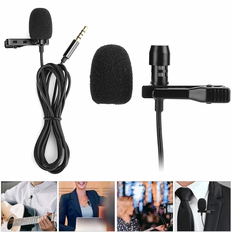 Mikrofon do telefonu komórkowego, karaoke z nagrywaniem mini telefonu kieszonkowego, małe mikrofony przypinane, do 'a, smartfona z systemem Android, lustrzanki, iPada, tabletu,