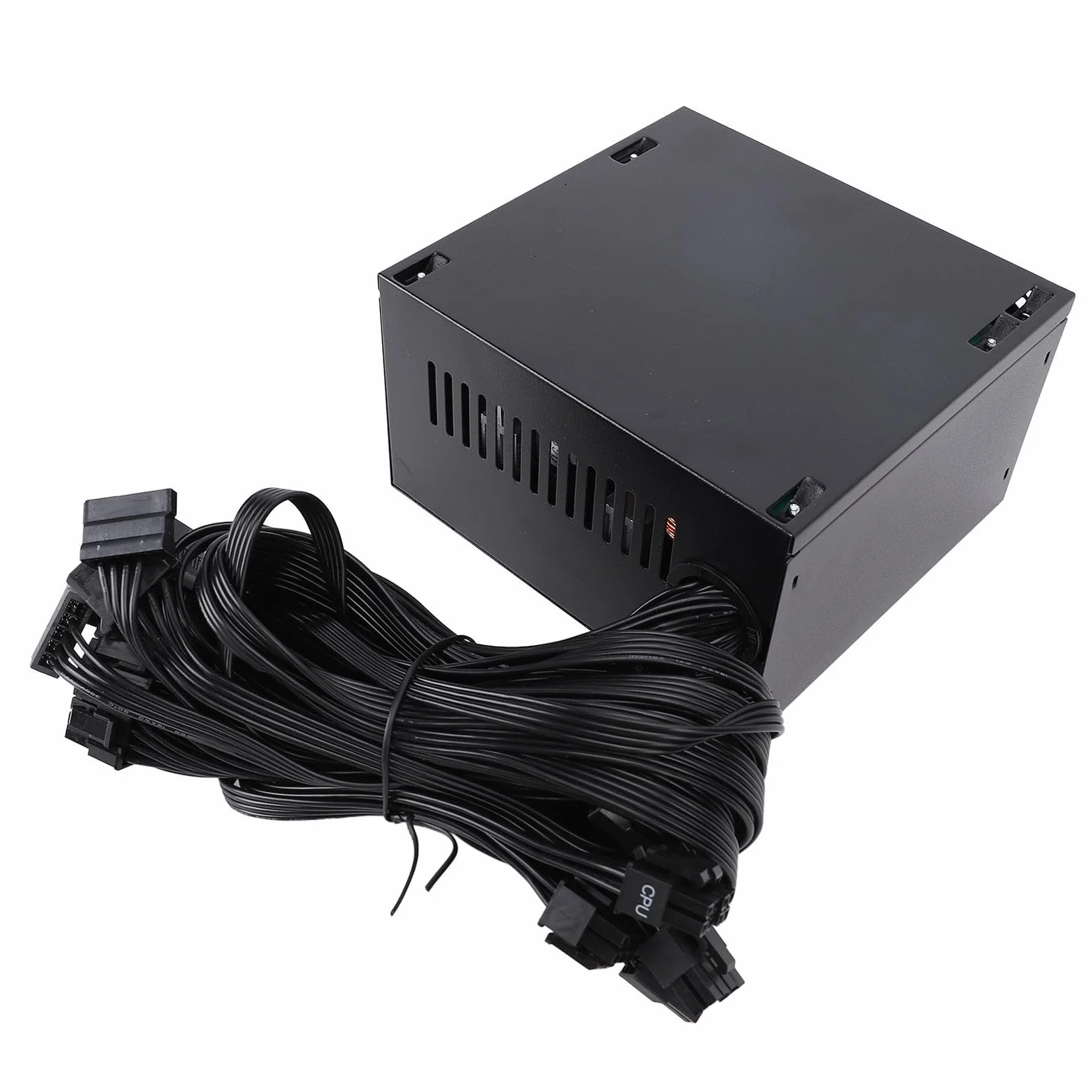 Generic Zasilacz Komputerowy o Wydajności ponad 80% Aktywny Zasilacz ATX 700 W do Gier, Stop Aluminium W Kolorze Czarnym, Płyta Główna 24-pinowa, Odpowiednia dla Graczy