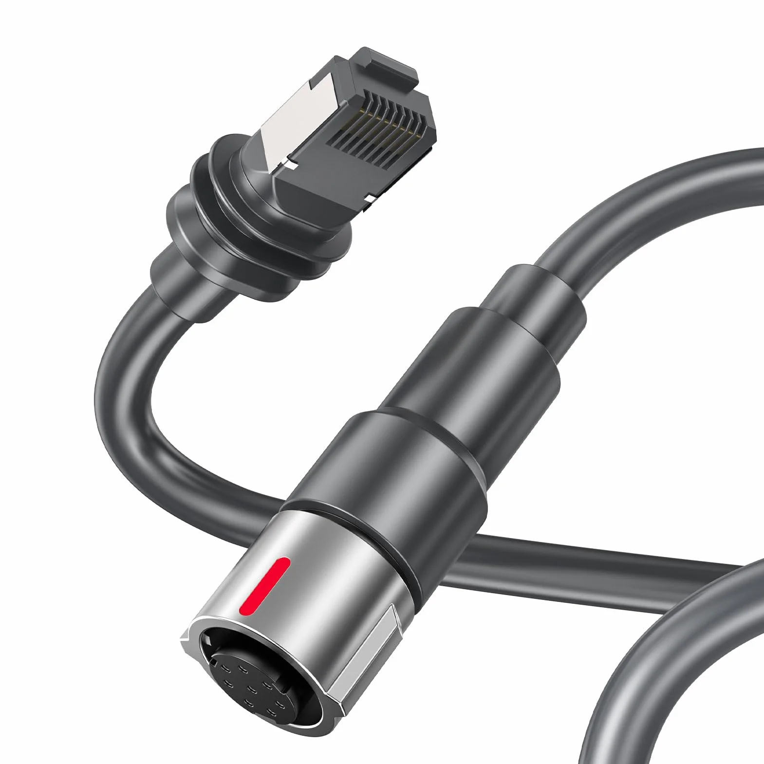 Kabel Połączeniowy Anteny 50M 164FT Trwały Zamiennik Wysokiej Jakości Anteny Talerzowej Gen 3 Idealny do Stosowania na Duże Odległości Wodoodporny materiał