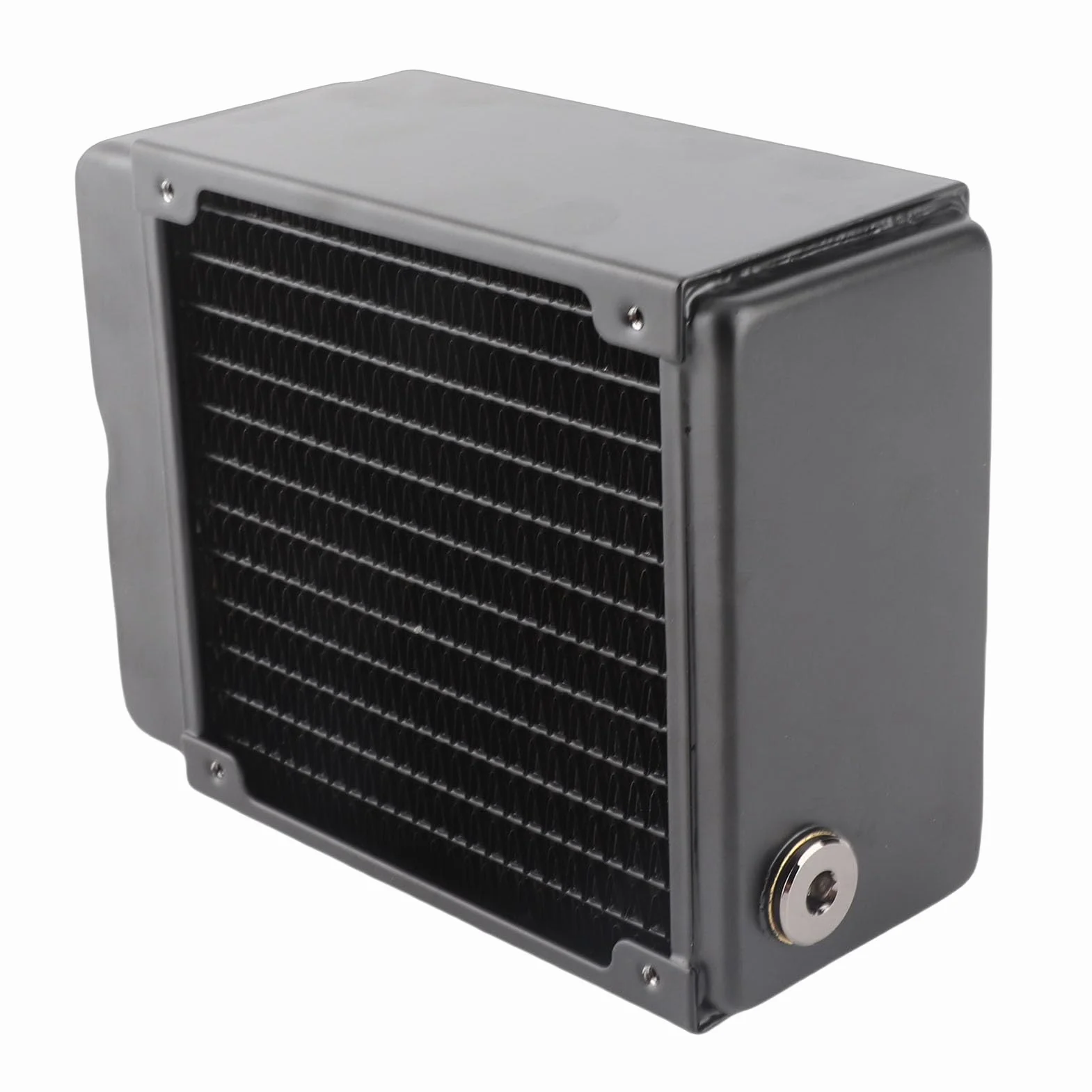 Generic Chłodzenie Wodne Komputera PC Chłodnica Miedziana z 12 Rurkami dla Wydajnych rozwiązań Chłodzenia Procesora 120 Mm