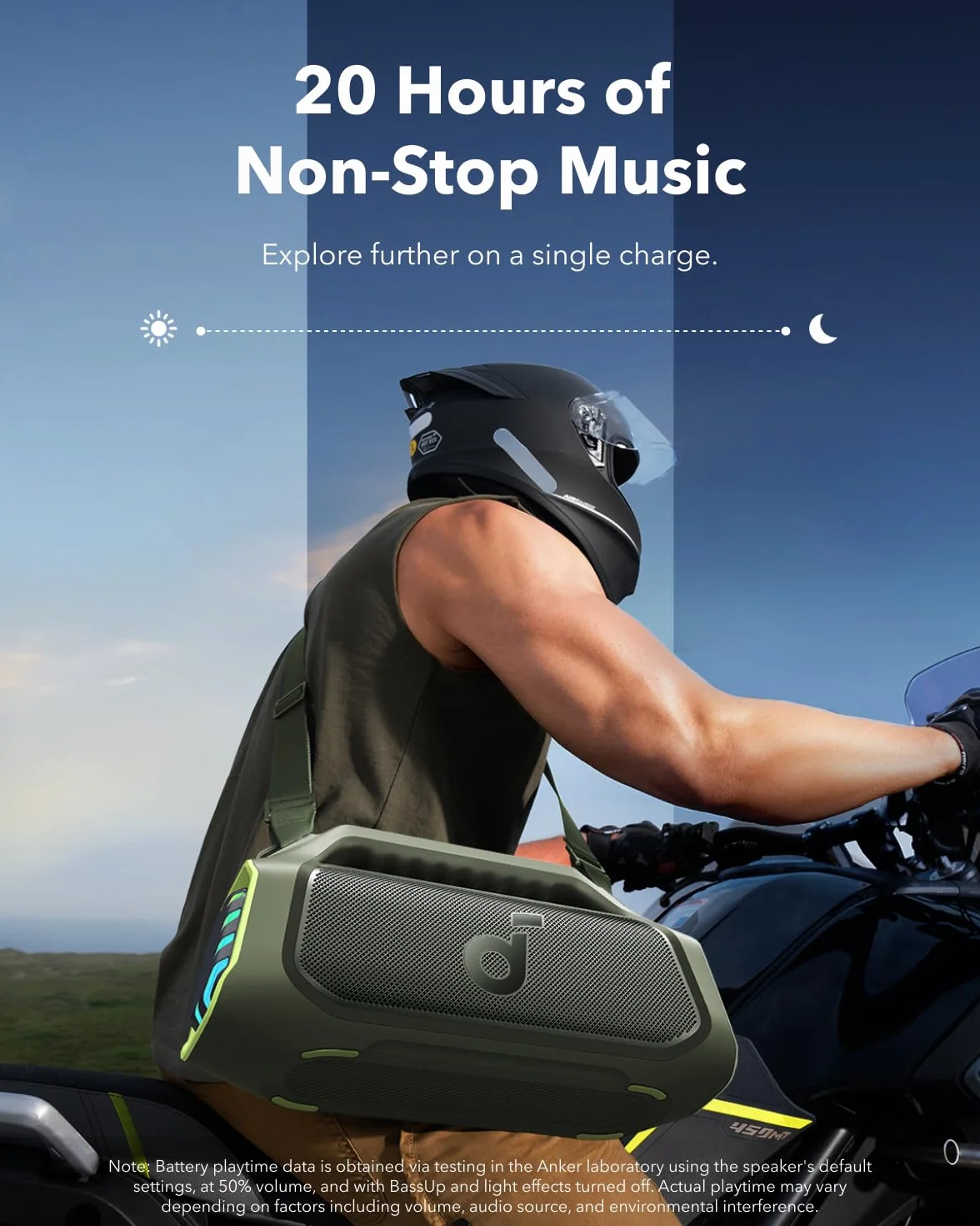 soundcore Anker Głośnik outdoorowy Boom 2 Plus(odnowiona), 140W,BassUp 2.0, szybkie ładowanie 30W, 20 godzin odtwarzania, wodoodporność IPX7, na kempingu, plaży i podwórku