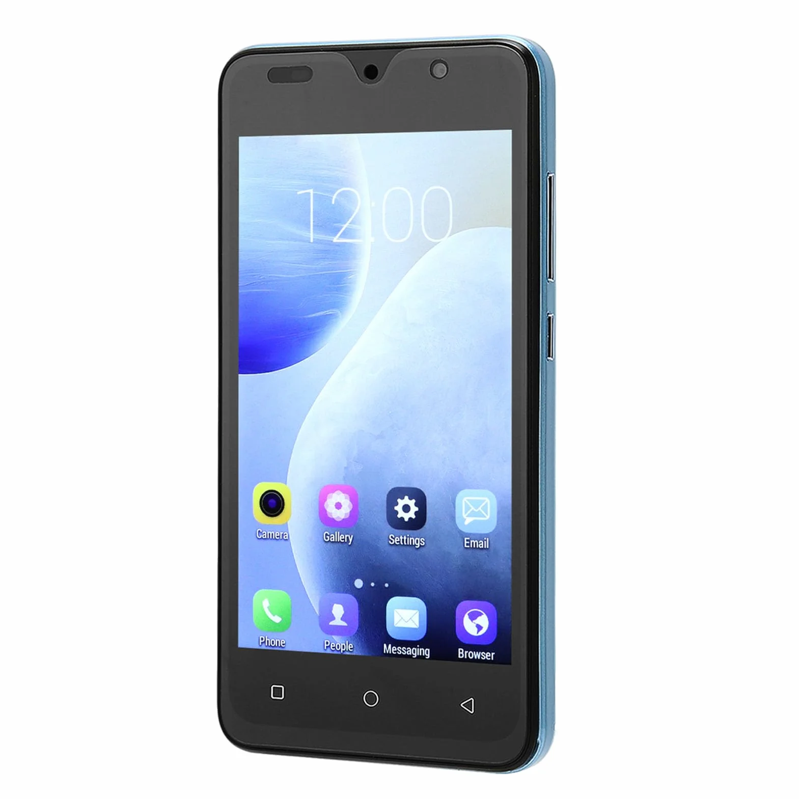 Odblokowany Telefon Komórkowy, 3800 MAh, 5,0-calowy Ekran HD, 100–240 V, Dual SIM, Podwójny Tryb Gotowości, Smartfon z Przodu 2 MP z Tyłu 5 MP do Codziennego Użytku (BLUE)