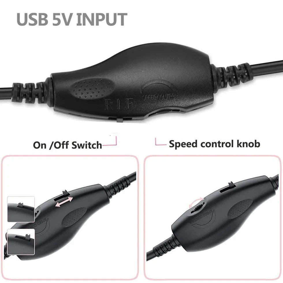 RUNCCI-YUN Regulator wentylatora 12V USB,USB DC 5V Booster do 12V 2 pin regulator prędkości wentylatora z 3/4 pin kabel zasilacza wentylatora(1 do 2)