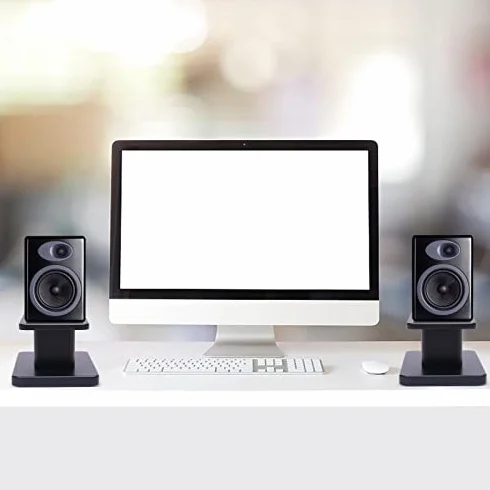 Drewniane stojaki na głośniki, uniwersalny mały stojak na głośniki do kina domowego, stojak na książki HiFi, głośnik podłogowy dla lepszego słuchania dźwięku