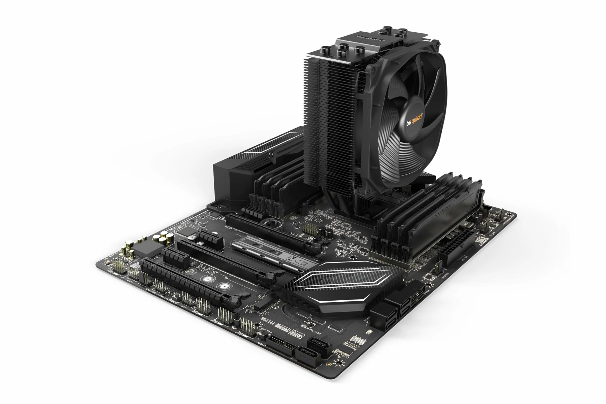 be quiet! Dark Rock Slim, chłodzenie CPU, 180 W TDP, wentylator Silent Wings 3 120 mm PWM, 4x ciepłowody 6 mm, smukła konstrukcja typu tower