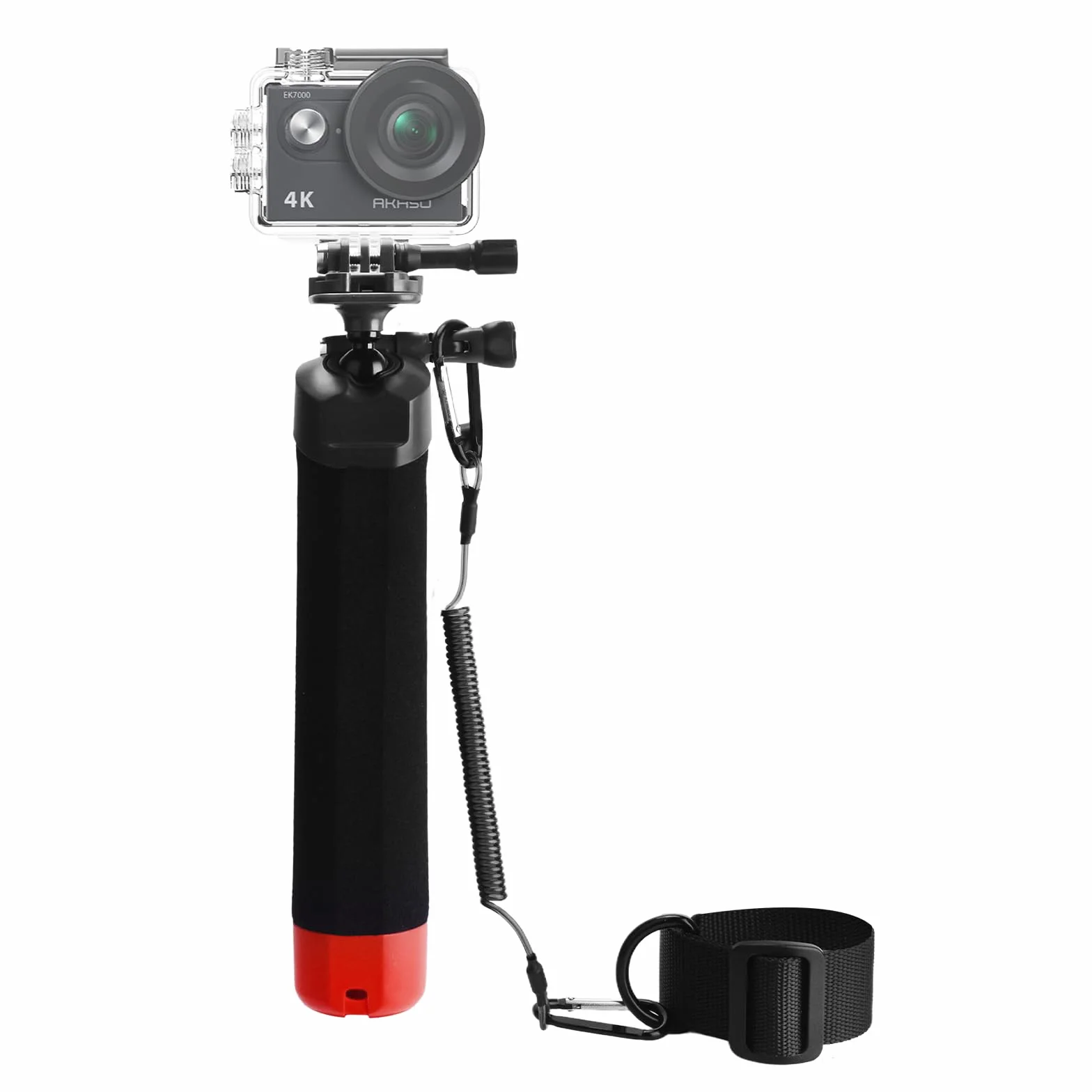 Wiseten uchwyt pływaki, antypoślizgowy kijek do selfie 360° dla GoPro Hero 13-9 i DJI Osmo Action 5 Pro