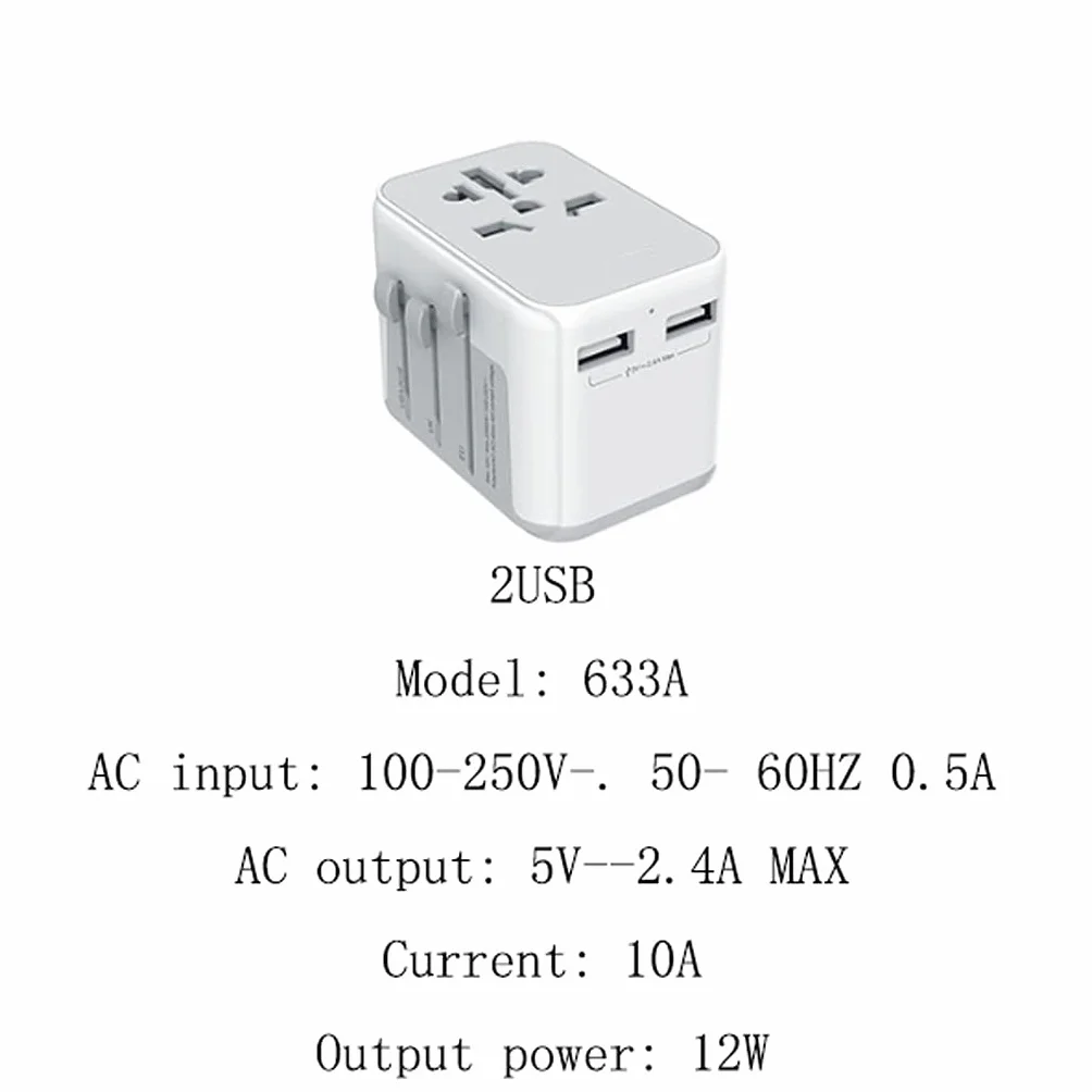 Gniazdo międzynarodowe przetwornice International Plug Converter, Universal International Travel Power Adapter, Adapter europejski, na całym świecie AC. Adaptery wylotowe adapter wtyczki zasilania