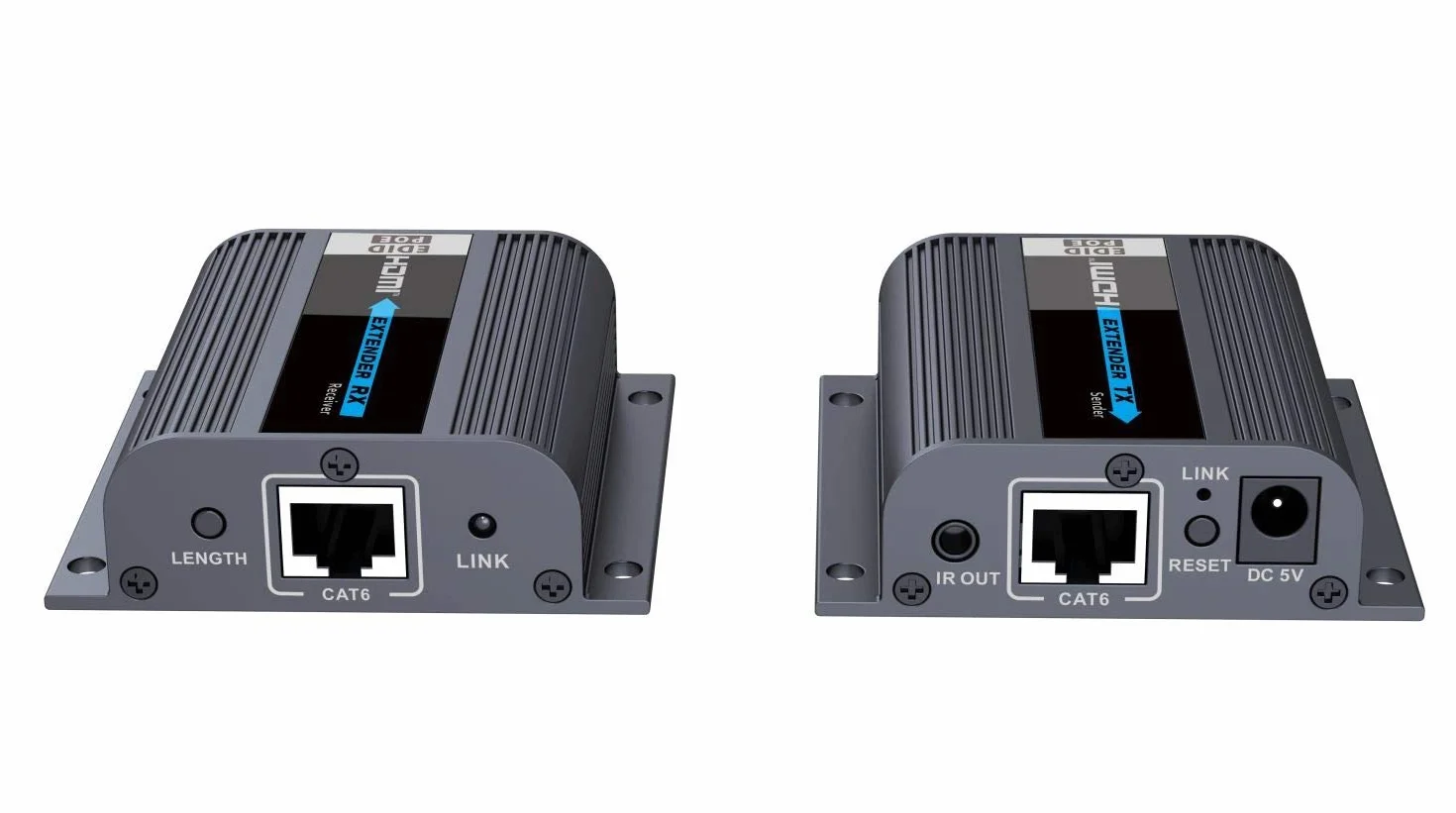 PremiumCord Przedłużacz HDMI w odległości 50 m za pomocą kabla krosowego CAT6/6A/7, ustawienia EDID, lokalne wyjście HDMI, rozdzielczość wideo Full HD 1080p