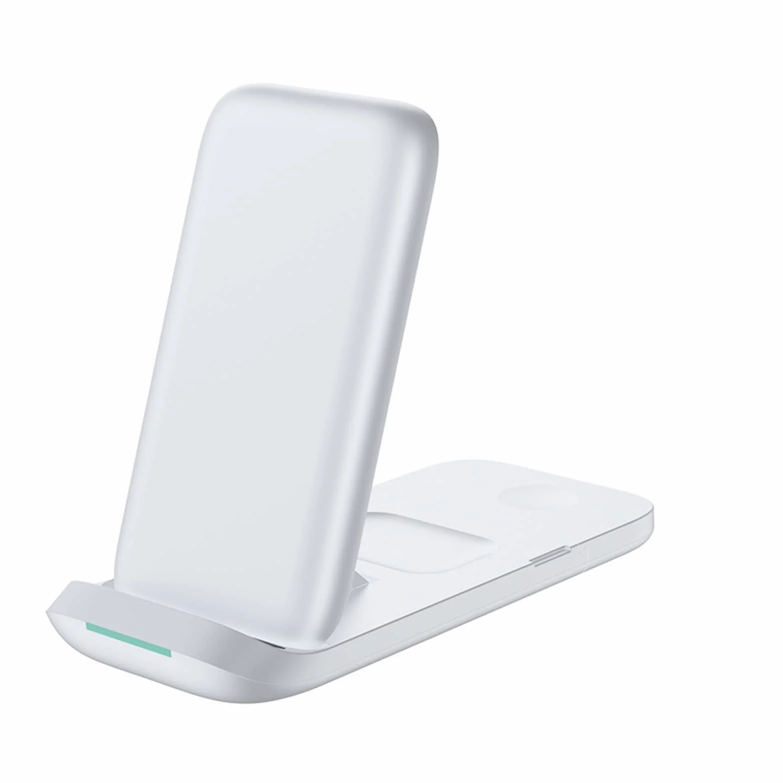 Bezprzewodowa ładowarka Ładowarka bezprzewodowa 30 W 3 w 1 Podstawka do ładowania indukcyjnego Podkładka do stacji szybkiego ładowania telefonu Zegarek(White with plug)