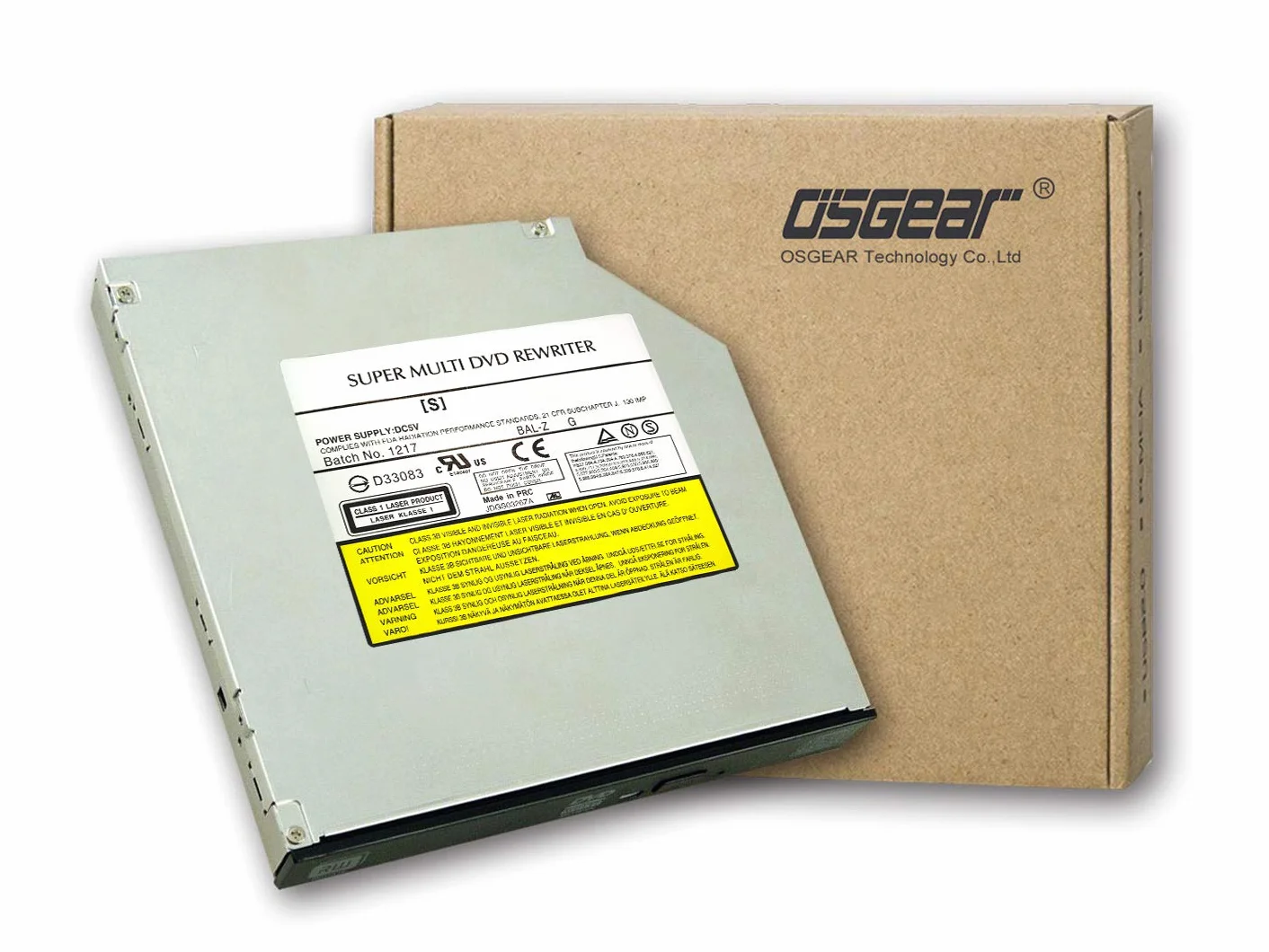 OSGEAR wewnętrzny 9,5 mm smukły SATA 8x DVDRW CD DVD RW Rom nagrywarka nagrywarka laptop PC taca Mac ładowanie urządzenie napędu optycznego