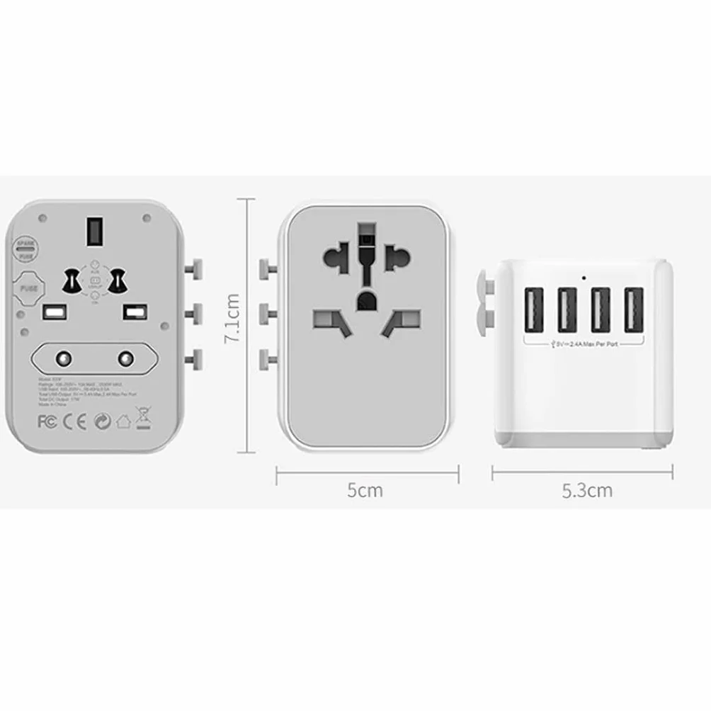 Gniazdo międzynarodowe przetwornice International Plug Converter, Universal International Travel Power Adapter, Adapter europejski, na całym świecie AC. Adaptery wylotowe adapter wtyczki zasilania