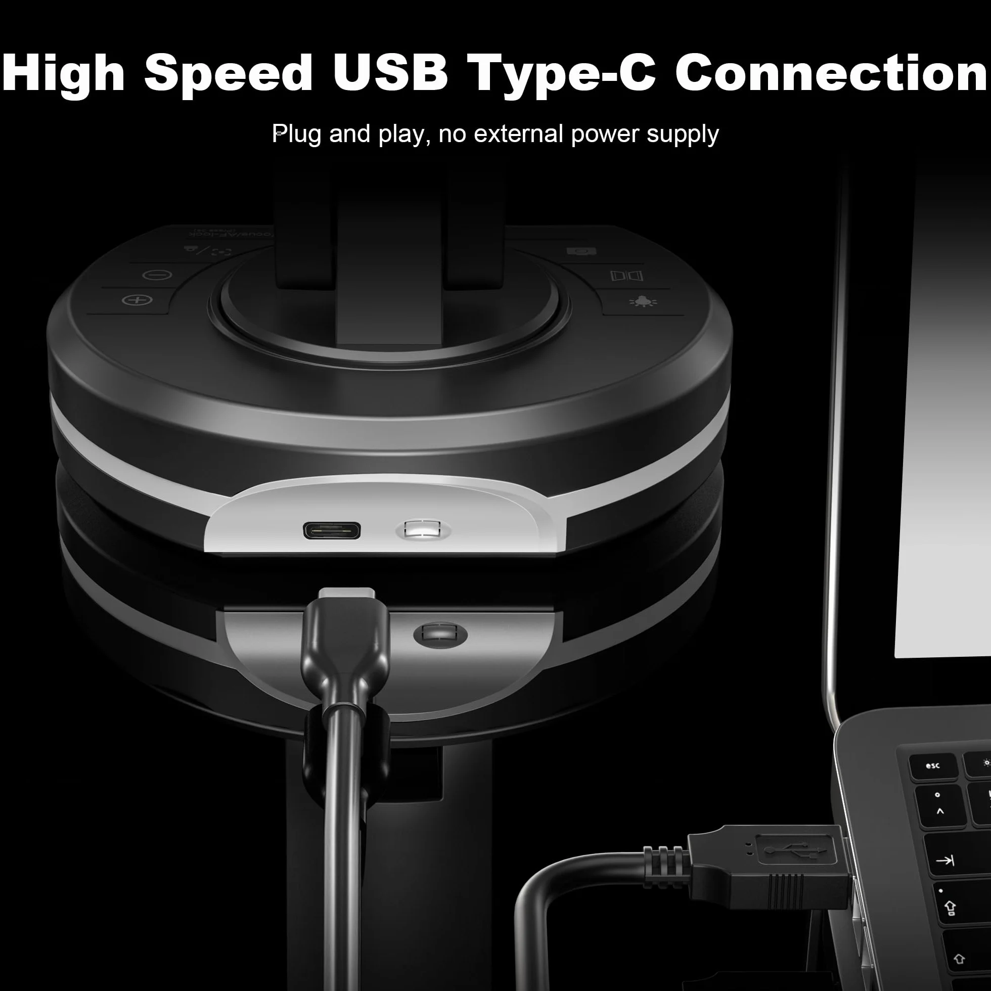 JOYUSING 13-megapikselowa kamera do dokumentów i wizualizator USB, szablony do A3, oświetlenie LED, autofokus, hybrydowe nauczanie z OBS, Zoom, Skype i zespołem, kompatybilne z systemami Windows, Mac
