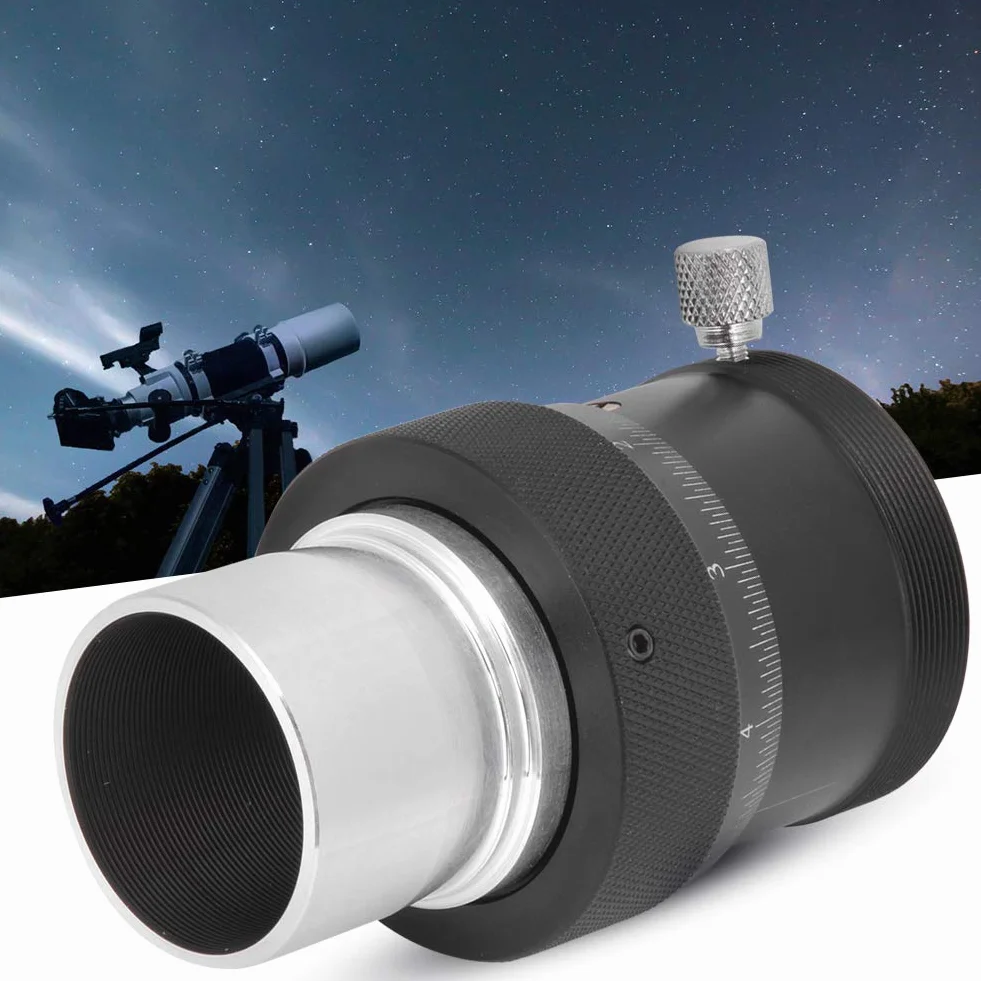 Spiralny Focuser, Stop Aluminium 10mm Skok Ostrości 1,25 Cala Helical Fine Tuning 0,05mm High Precision Focuser