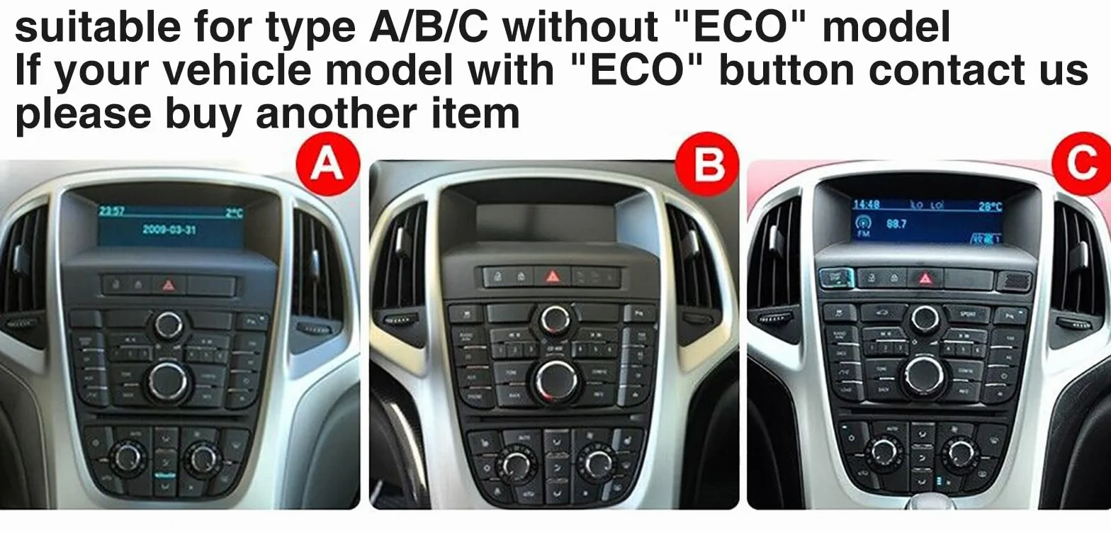 BYNYXI 24.6 cm 4 GB + 64 GB bezprzewodowe i przewodowe radio samochodowe kompatybilne z Vauxhall Astra, Buick Excelle, Android 14, nawigacja GPS, Wi-Fi, Bluetooth, radio MP3, sterowanie głosem, ekran