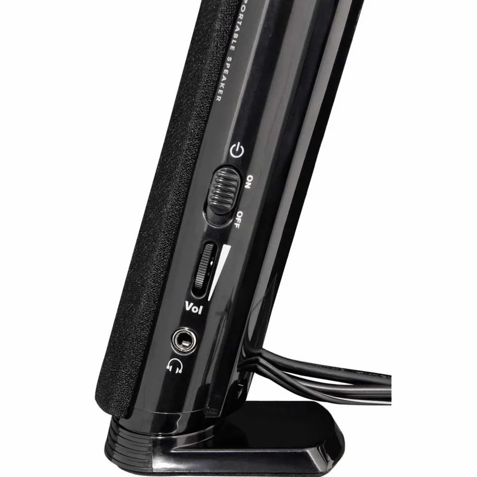 Hama Głośniki multimedialne E 80 aktywne głośniki PC 2,5 W jack 3,5 mm USB czarne