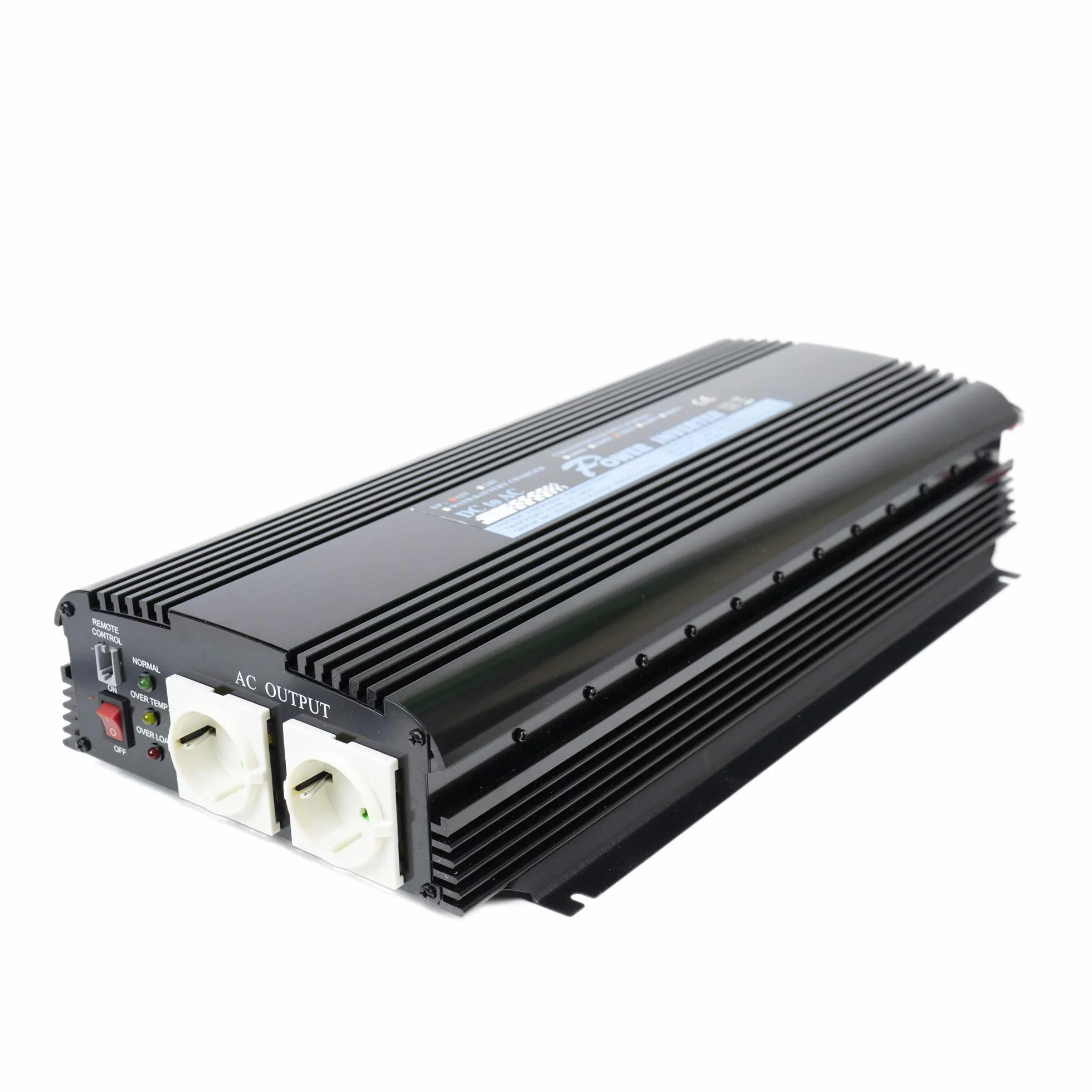 Przetwornik napięcia głośnika 1700W 12V, wyjście 230V, modyfikowana fala sinusoidalna, pilot zdalnego sterowania w zestawie