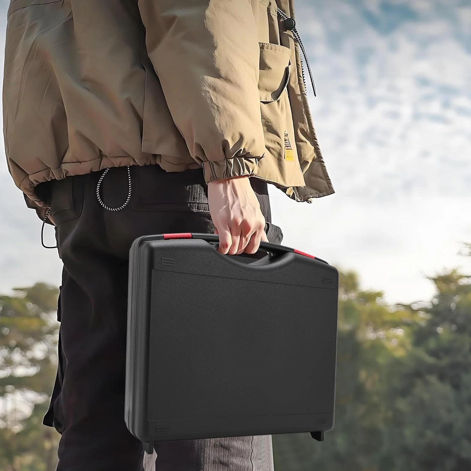 do kabla adaptera, do twardego etui satelitarnego, wodoodporny, do akcesoriów zasilających, do podpórki, etui z uchwytem podróżnym na zewnątrz, kemping, samochód, kamper, wycieczki łodzią