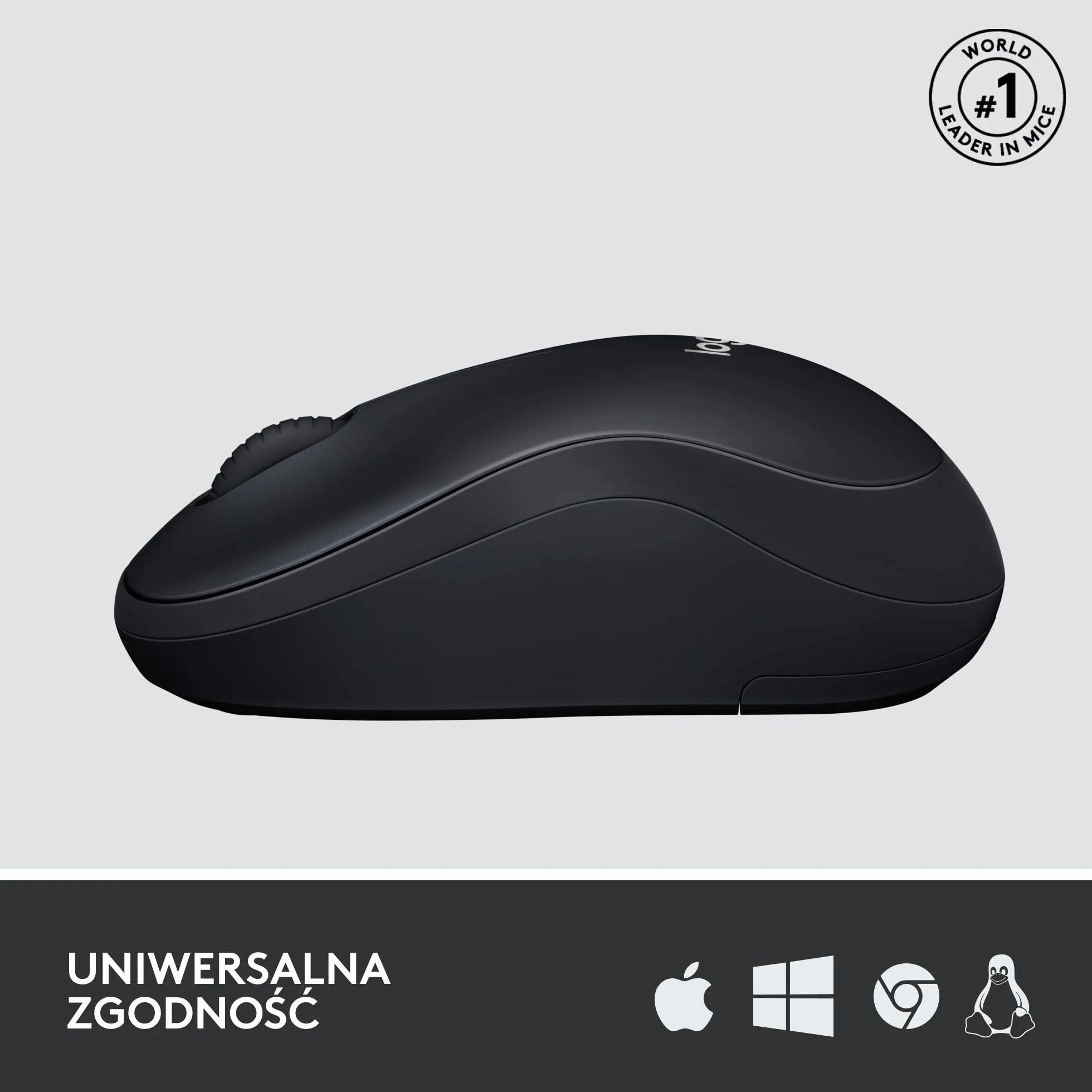 Logitech M220 SILENT Mysz bezprzewodowa, 2,4 GHz z miniodbiornikiem USB, 18-miesięczna żywotność baterii, śledzenie optyczne 1000 DPI, oburęczna, PC, Mac, laptop - Szary