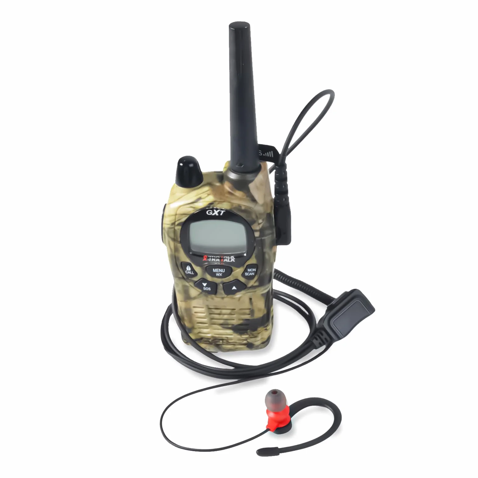 HYS Zestaw słuchawkowy | zestaw słuchawkowy PTT w kształcie G | 2-biegunowy do radiotelefonów | kompatybilny z Midland G7 pro G8 G9 Pro M24 Plus M48 M99 G6 XT G7 XTR Alan HP450