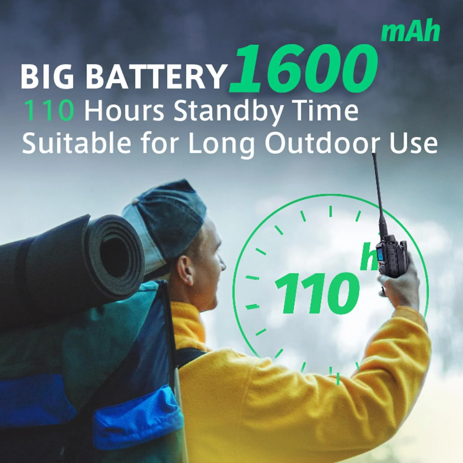 QUANSHENG UV-5RPLUS krótkofalówka 5 W, duży zasięg, wielokrotnego ładowania, dla dorosłych, radio policyjne z FM, NOAA, ładowanie typu C, 200 kanałów (UV-5RPLUS ze słuchawkami w kształcie litery D)