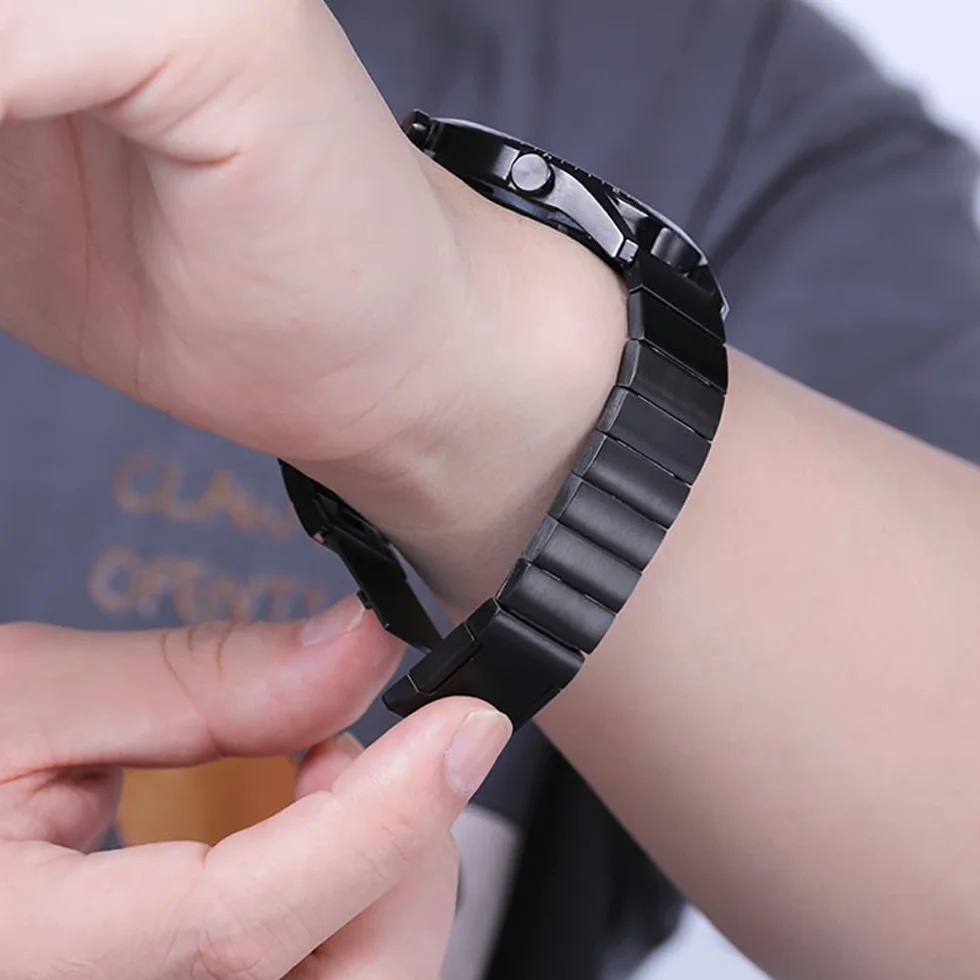 Metalowy pasek magnetyczny do zegarka Huawei Watch GT 46 mm/42 mm GT 2E/pro GT Active pasek ze stali nierdzewnej, akcesoria zastępcze