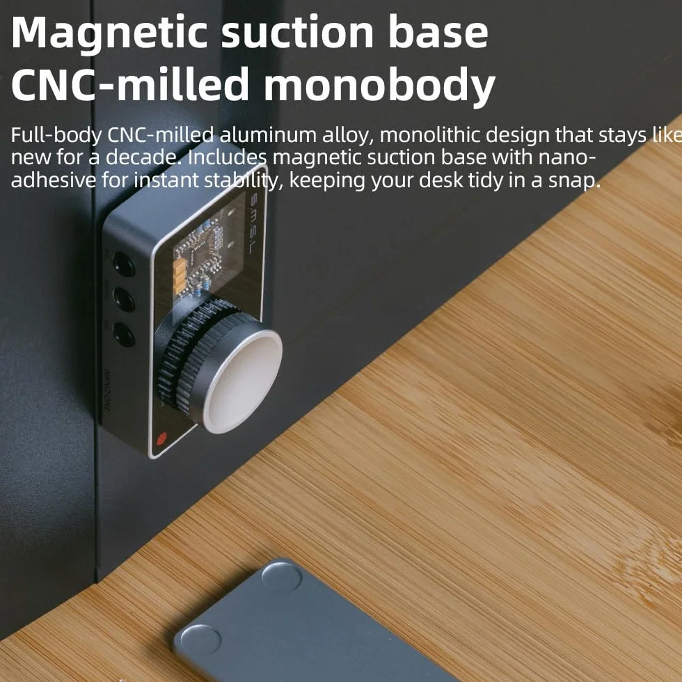 SMSL Nano ONE, zewnętrzna karta dźwiękowa do gier mikrofon/wejście USB, wyjście słuchawkowe 3,5 mm cztery tryby: muzyka/gra/7.1 Virtual/Voice Enhancement łączy się z telefonami/tabletami/komputerami