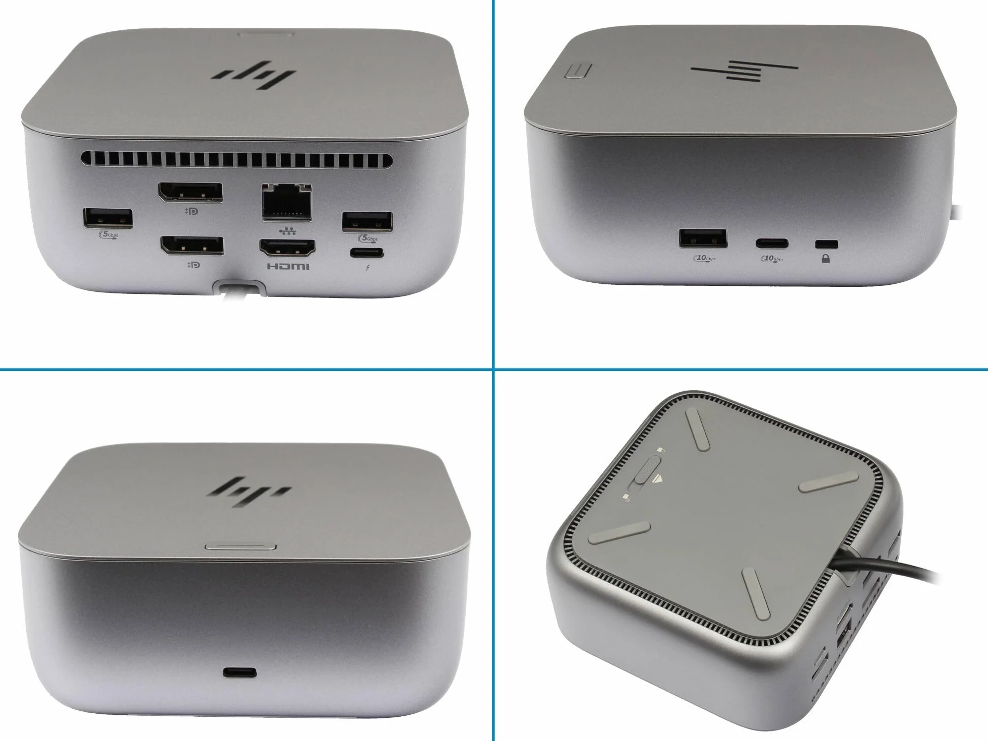 P34015-001 HP TB4 Dockingstation G6 100 W Thunderbolt 4 Replikator portów | inkl. 120W zasilacz dla Elite Dragonfly G2, EliteBook , x360 1030 G8, Envy 17-ch0000, x360 15-es0000, ZBook Firefly 15 G8