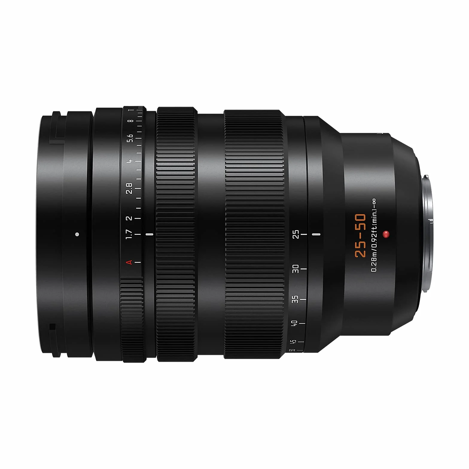Panasonic H-X2550 LEICA DG VARIO-SUMMILUX teleobiektyw z zoomem (ogniskowa 25-50mm, przysłona F1,7 ASPH., filtr φ77mm, obiektyw mikro 4/3), czarny