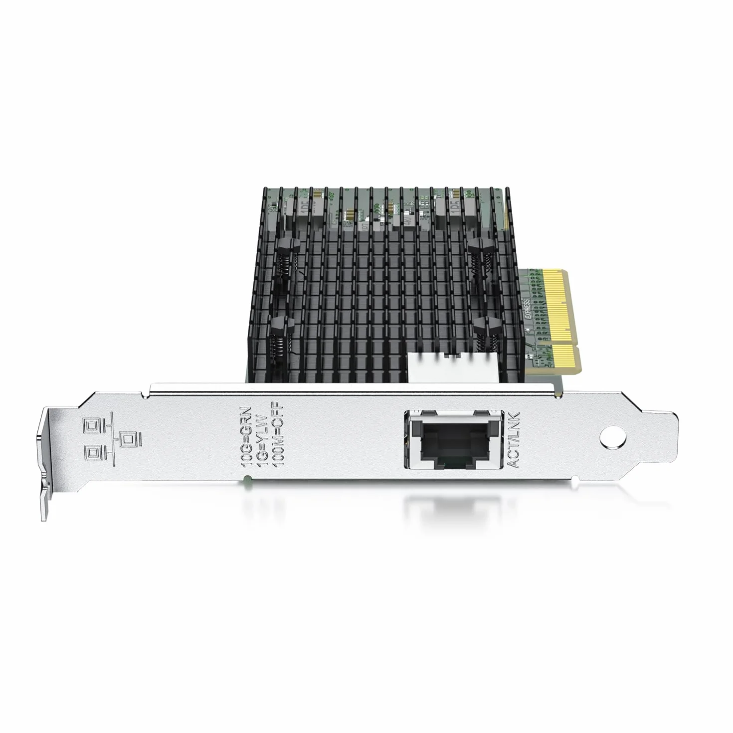 Karta sieciowa PCI-E 10 Gb RJ45 NIC,porównywalna z Intel X540-T1,Intel X540-BT2, pojedynczym portem RJ45, PCI Express X8, konwergentna karta sieciowa Ethernet, obsługująca Windows/Linux/VMware