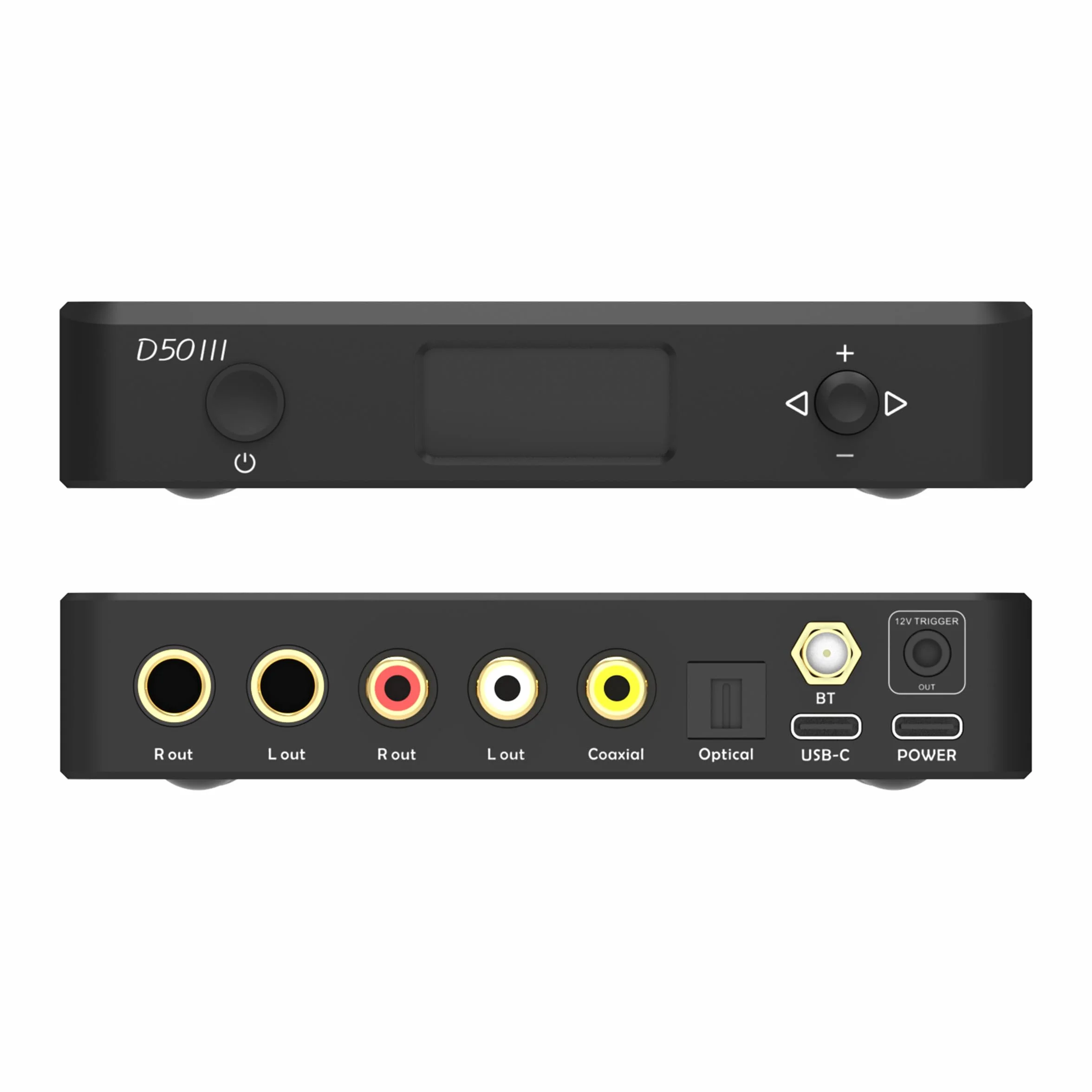 Topping D50 III DAC z podwójnym chipem ES9039Q2MIII, XMOS XU-316, Qualcomm QCC5125, DSD512, USB-C (czarny)