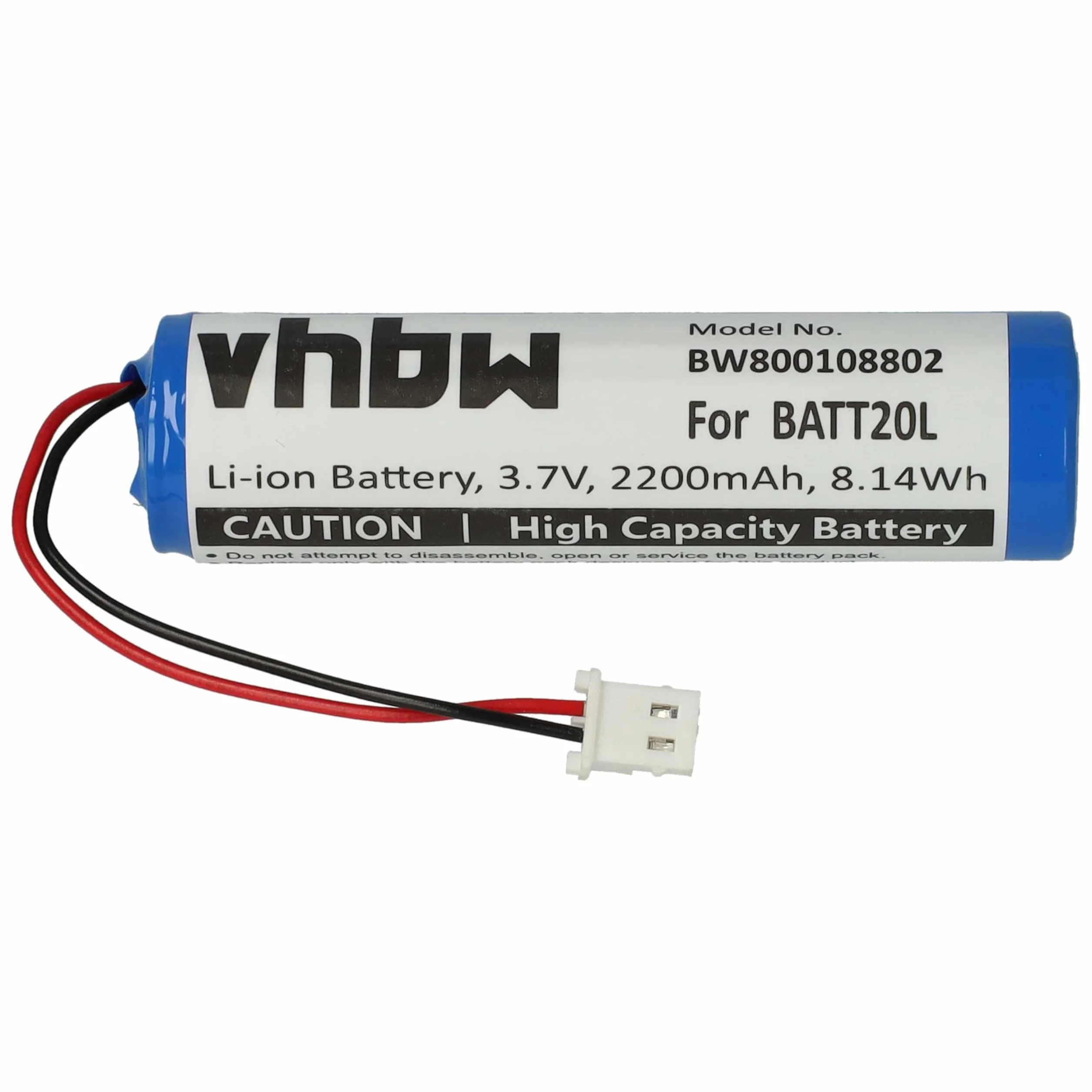 vhbw 1 x akumulator kompatybilny z Midland ER200, ER300 radio cyfrowe (2200 mAh, 3,7 V, Li-Ion) - zamiennik do BATT20L