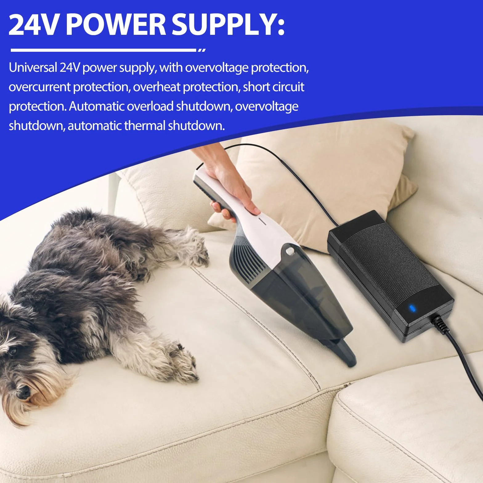 Adapter zasilający 24 V 10 A 240 W 100-240 V AC na DC 24 V 5,5 mm x 2,5/2,1 mm