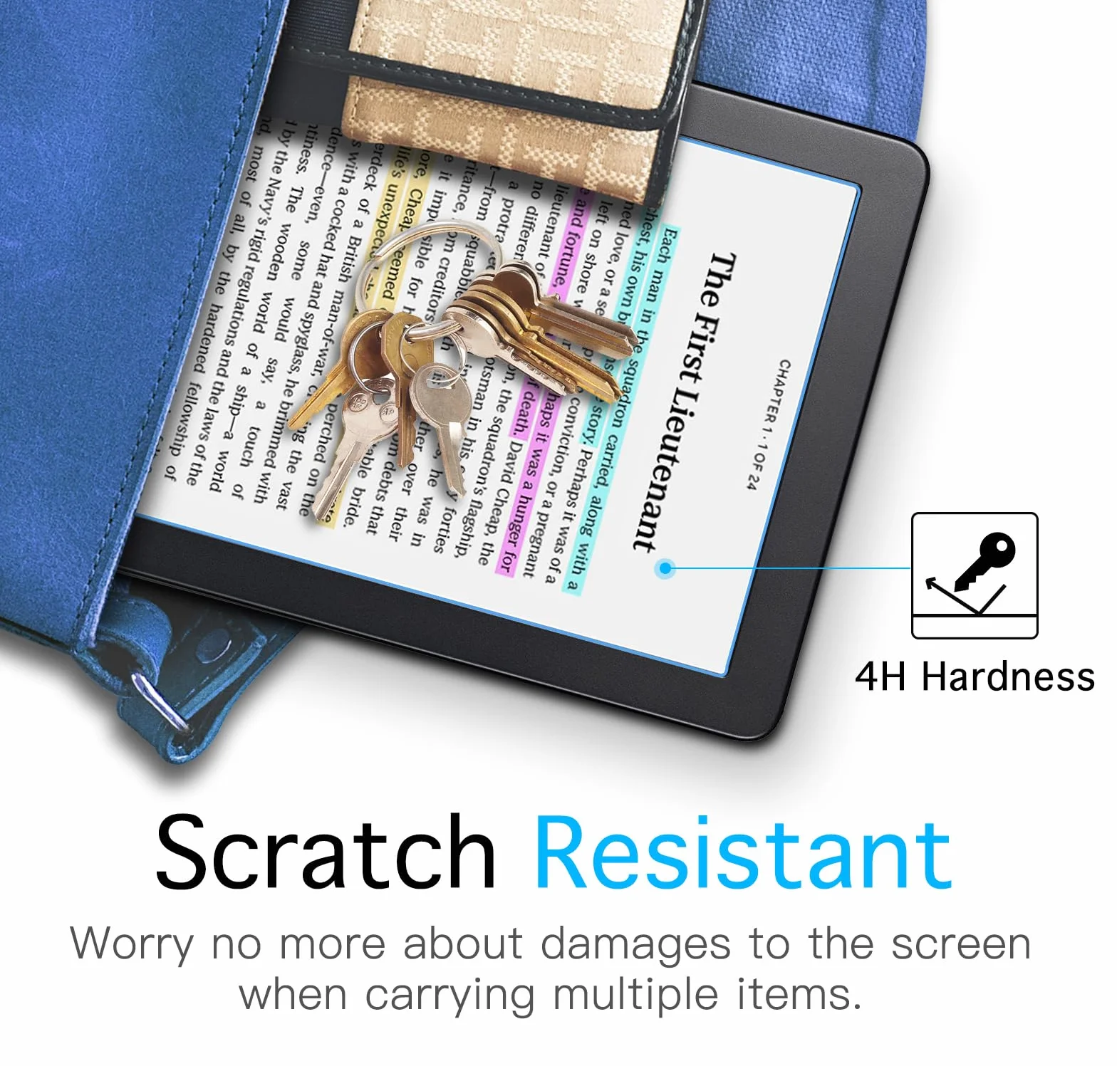 MoKo 2-Pack Screen Protector for Kobo Clara 6" 2024, Anti-Glare Premium PET Protective Film Full-Coverage Matte Screen Protector