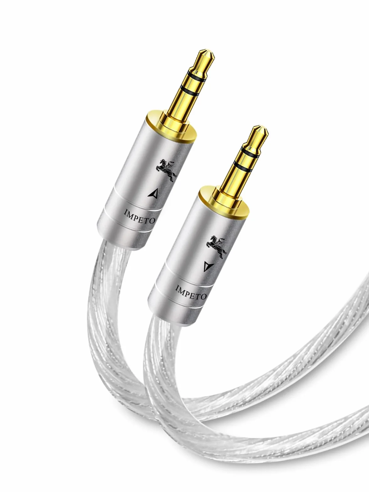 Impeto audiophile kabel Aux, kabel audio S-OCC 3,5 mm kabel jack [1,5 m] kabel stereo jack na jack do słuchawek, samochodu, telefonu komórkowego, komputera, głośnika, MP3 1,5 metra