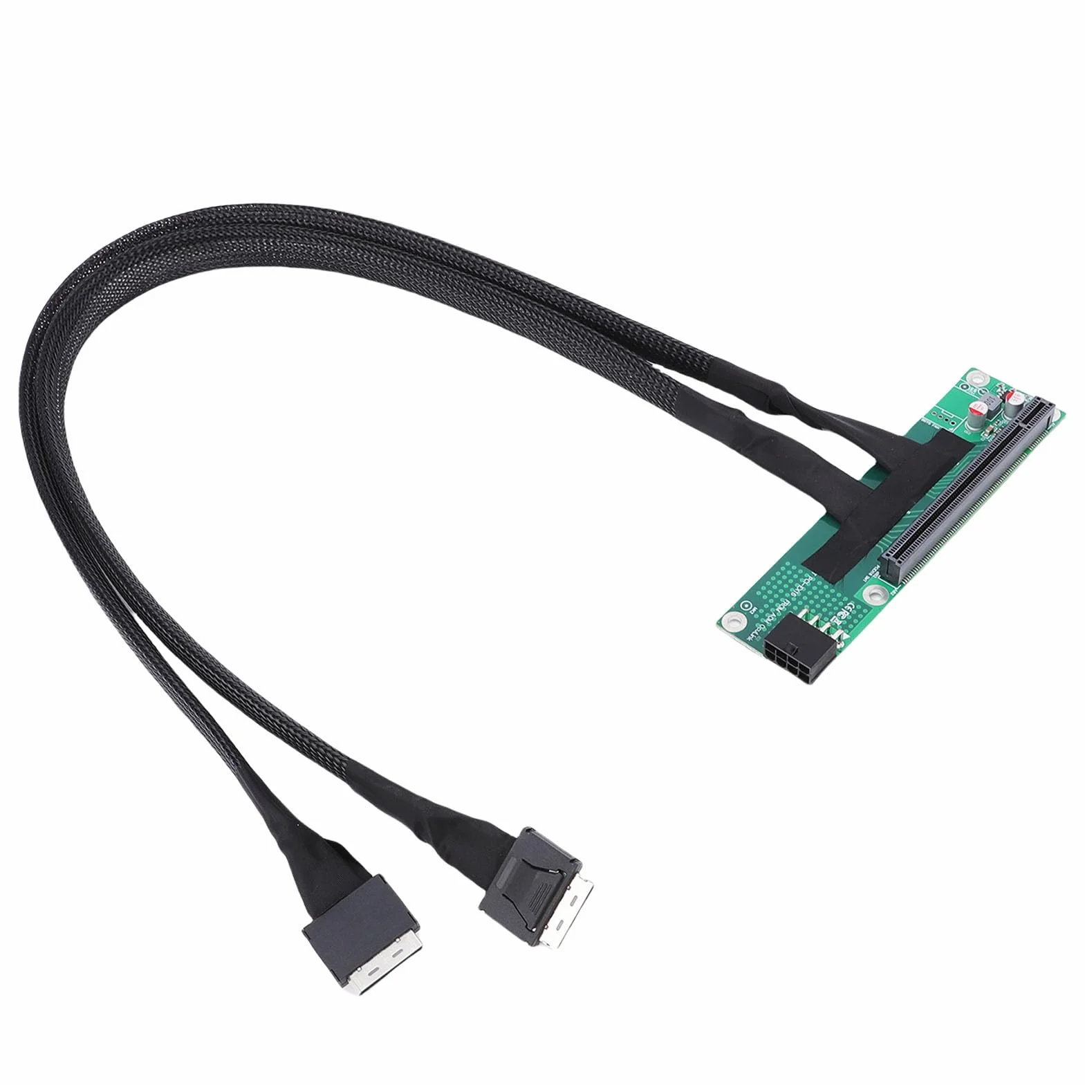 Zunate Kabel Rozgałęziający PCIe 4.0 X16 do Rozdzielacza Płyty Głównej Komputera o Długości 65 Cm