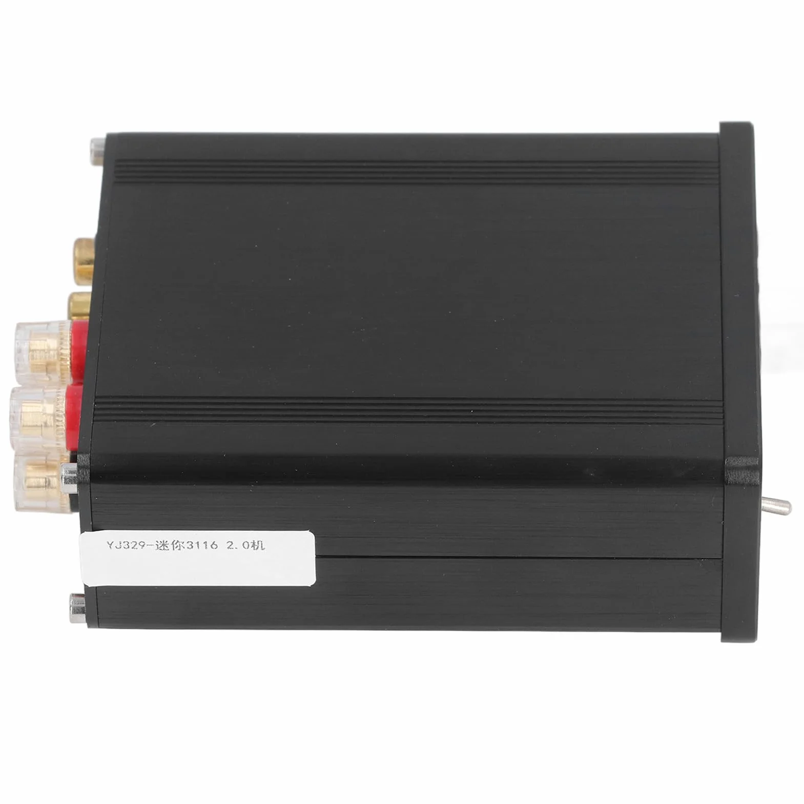 Zerodis Cyfrowy Wzmacniacz Mocy Stop Aluminium Płyta Wzmacniacza Stereo HIFI Klasa D 2 X 100 W DC 18 V do DC 24 V 20 Hz do 20 KHz Domowego Systemu Audio Słuchanie na Komputerze Stacjonarnym