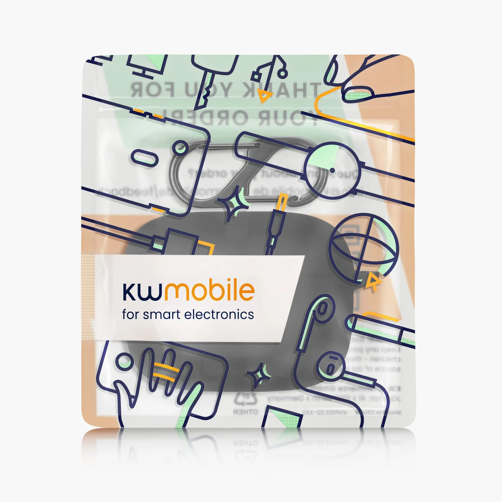 kwmobile Etui kompatybilne z JBL Tune 230 NC TWS / T230NC / T235NC etui - etui na słuchawki - etui silikonowe TPU - etui ochronne w kolorze czarnym