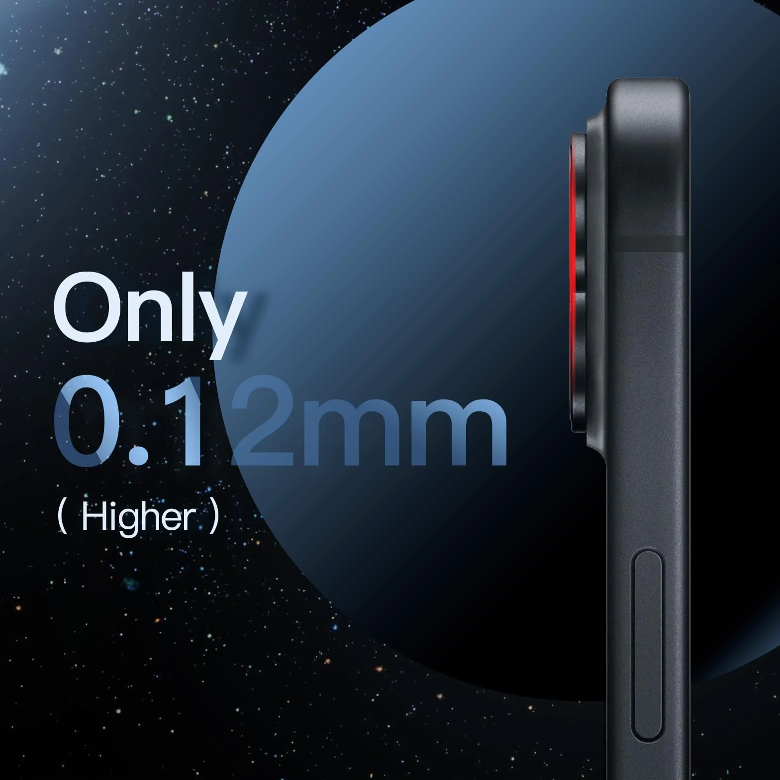 JETech Osłona Obiektywu Aparatu dla iPhone 15 6,1 Cala i iPhone 15 Plus 6,7 Cala, Pełne Pokrycie ze Szkło Hartowane 9H Pierścienia Osłona, Matowe Metalowa Płytka, 1 Sztuki (Północ)