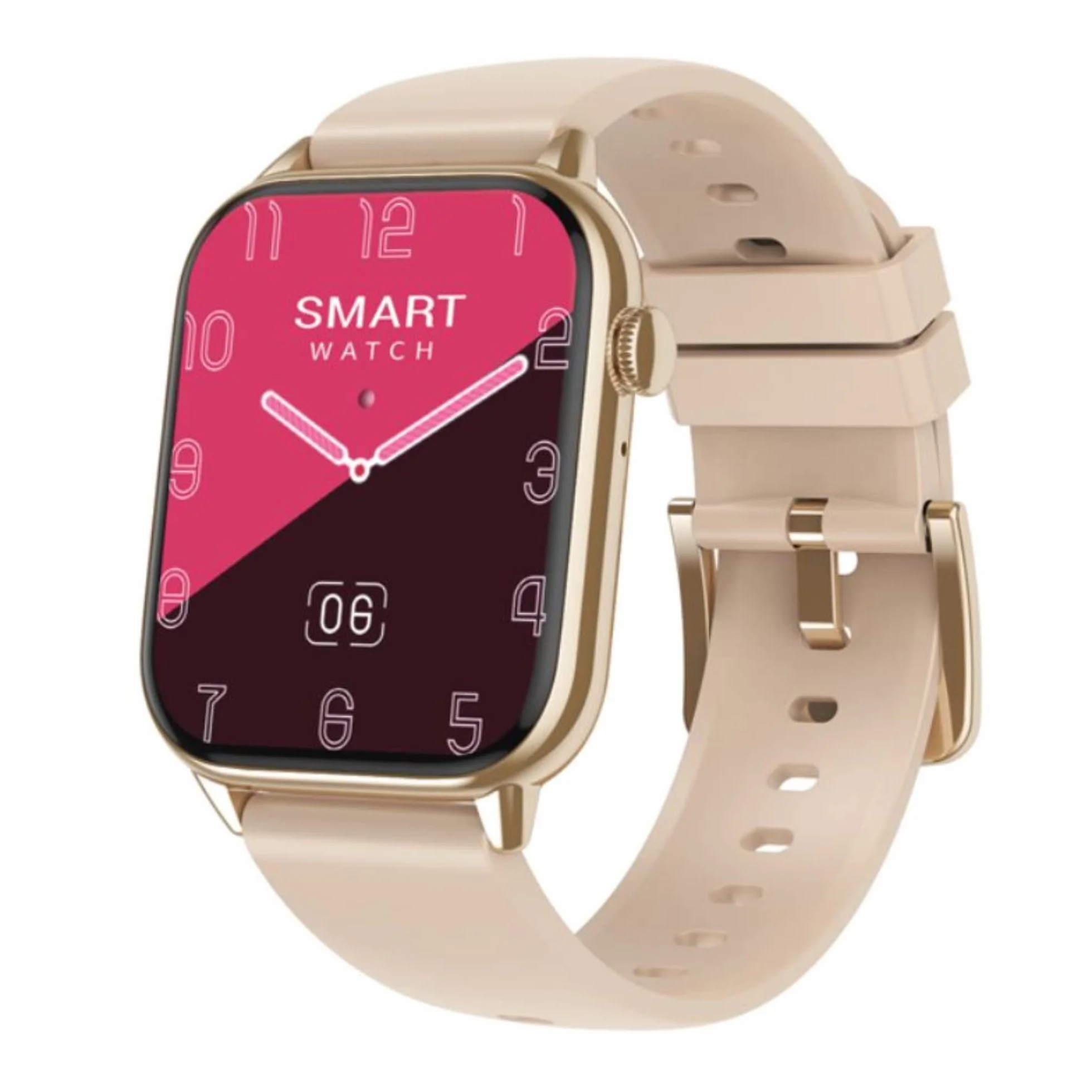 XWATCH Pro Elite S4, smartwatch, rozmowy, SMS, asystent głosowy, sport i zdrowie, mężczyzna, kobieta, dziecko, autonomia 7 dni... (różowa sportowa bransoletka)