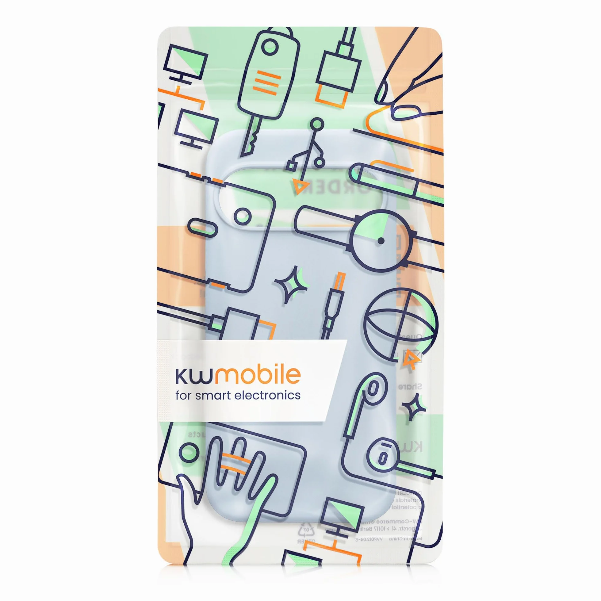 kwmobile Etui na telefon kompatybilne z Google Pixel 10 / Pixel 10 Pro – silikonowe etui – ładowanie bezprzewodowe – matowe, jasnoniebieskie etui ochronne