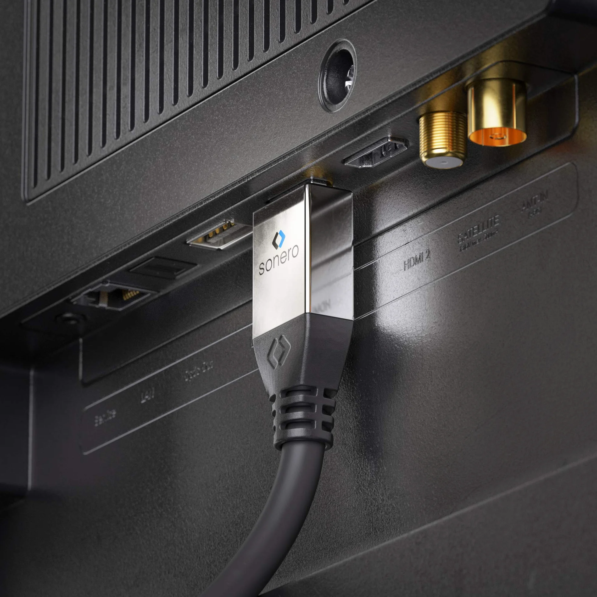 Sonero Premium Active High Speed HDMI kabel z Ethernet, 10 m, UltraHD / 4K / 60 Hz, 18 Gbps, czarny