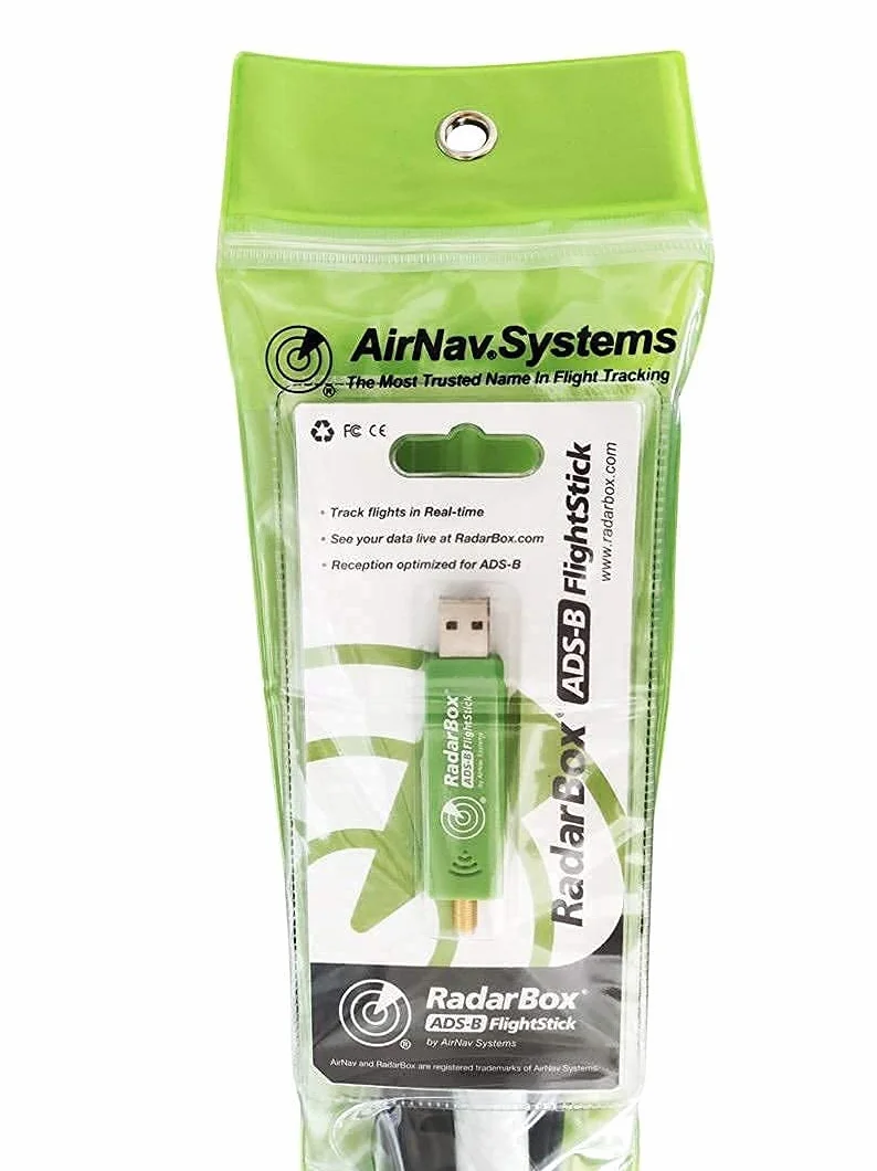 AirNav ADS-B 1090 MHz antena zewnętrzna ze złączem SMA i pakietem radarBox FlightStick